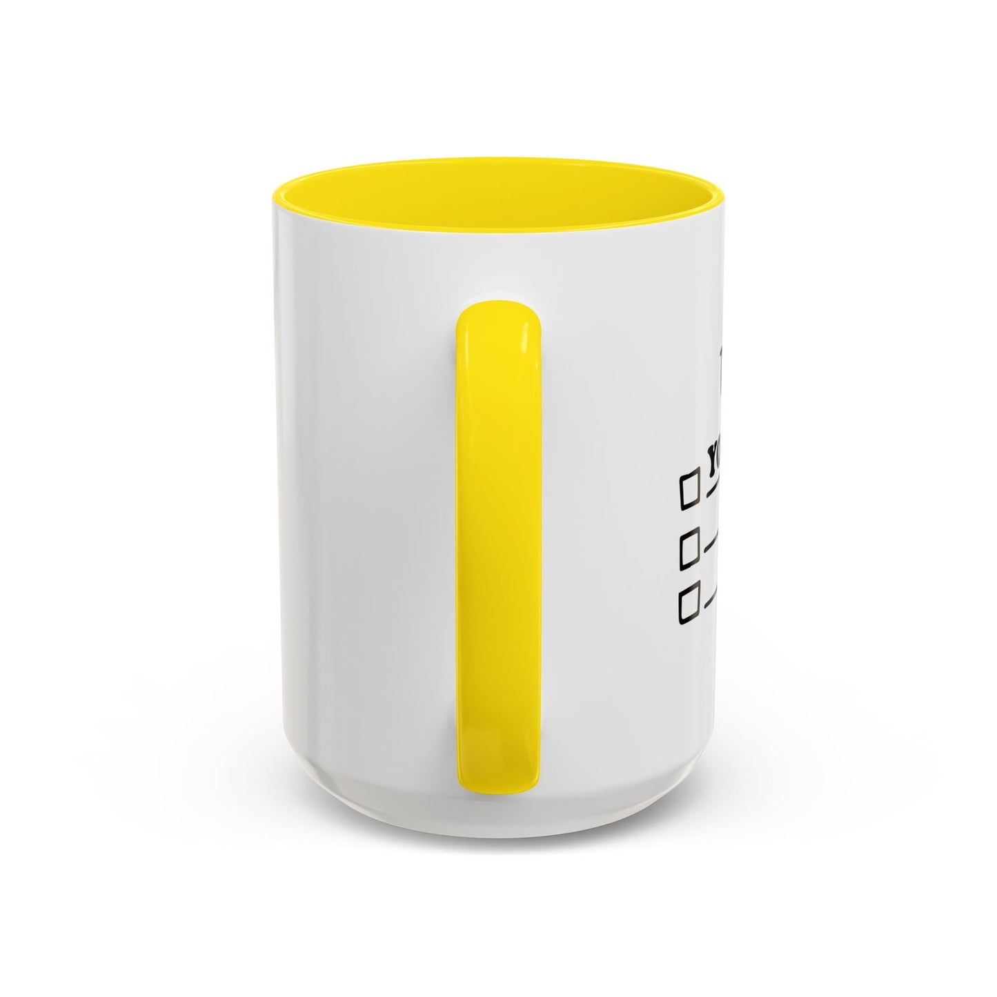 TO DO LIST Accent BiColor Funny Sarcastic Mug