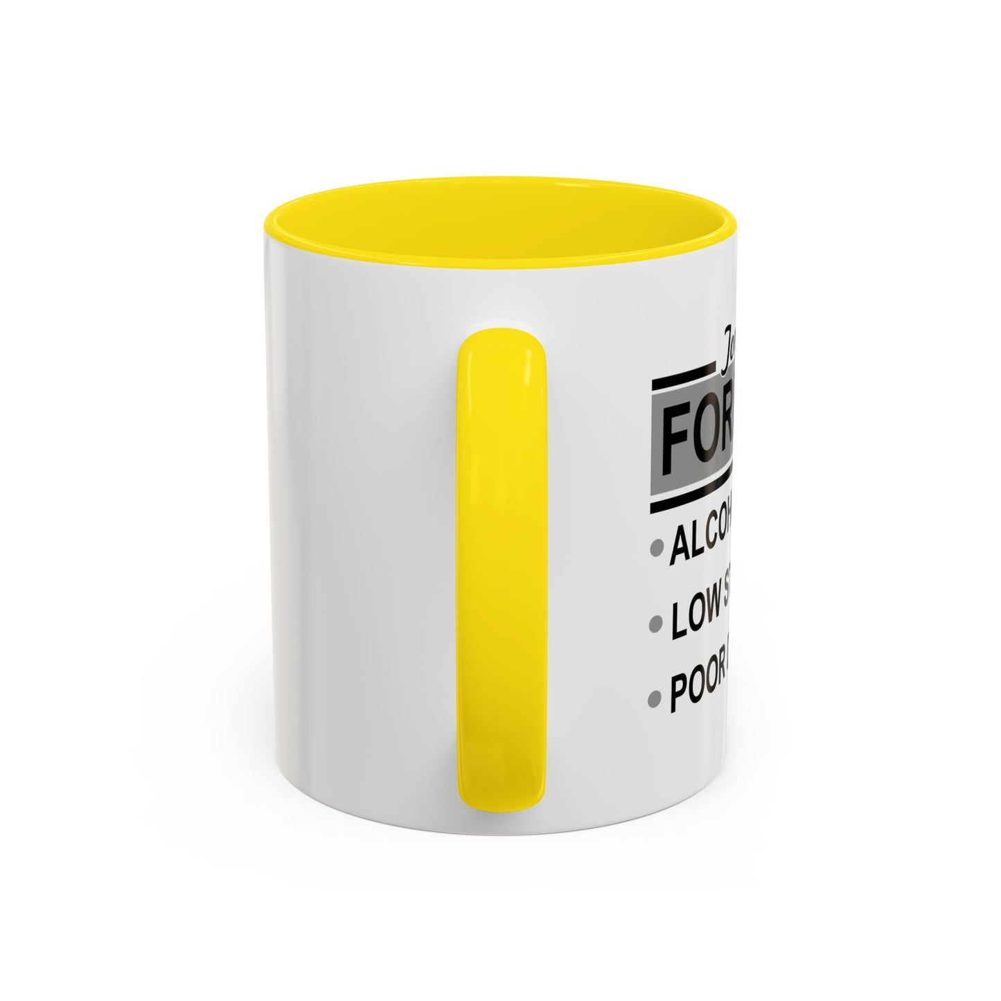 TONIGHT'S FORECAST Accent BiColor Funny Sarcastic Mug