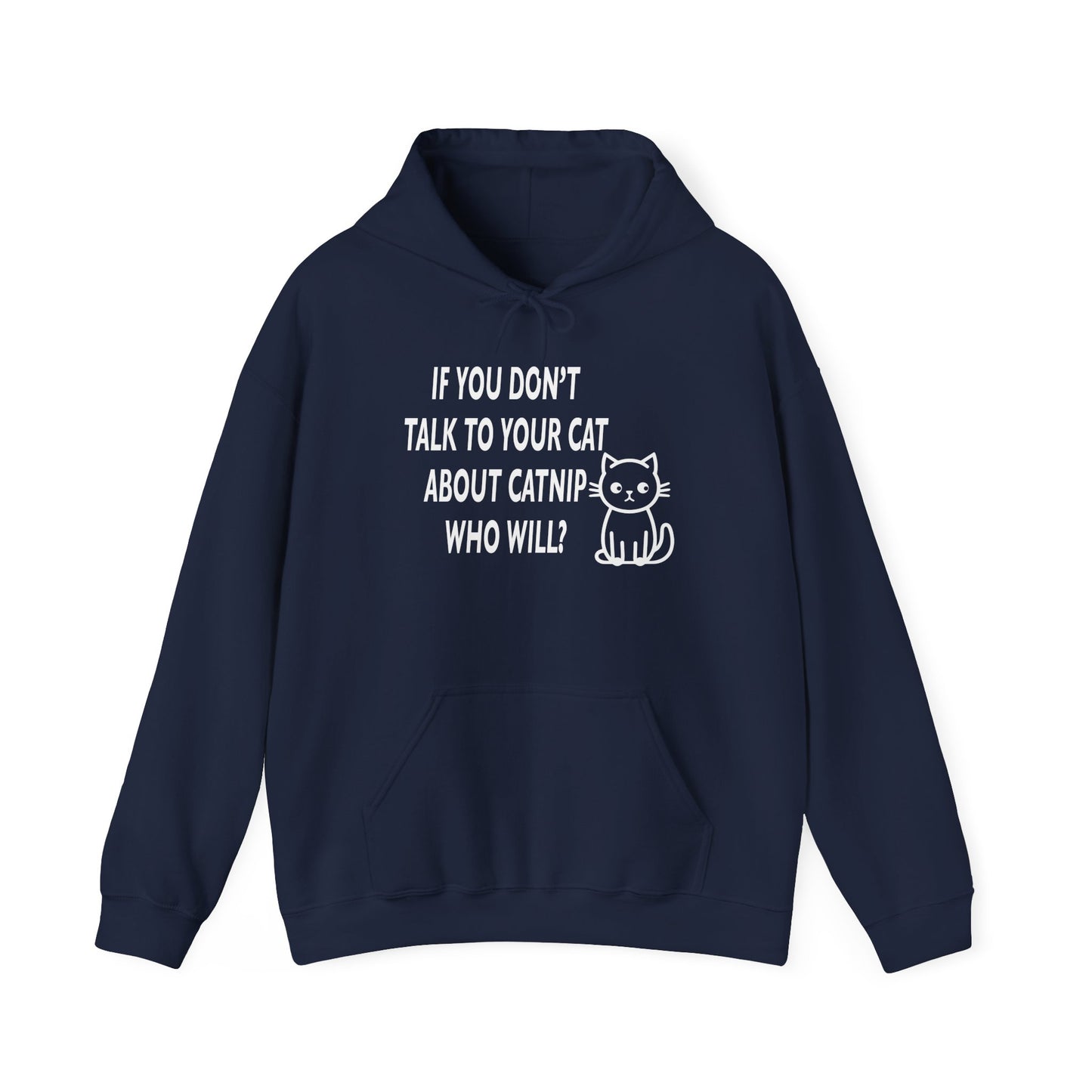 CATNIP PROBLEM - Premium Unisex Funny Sarcastic Black Hoodie Sweatshirt