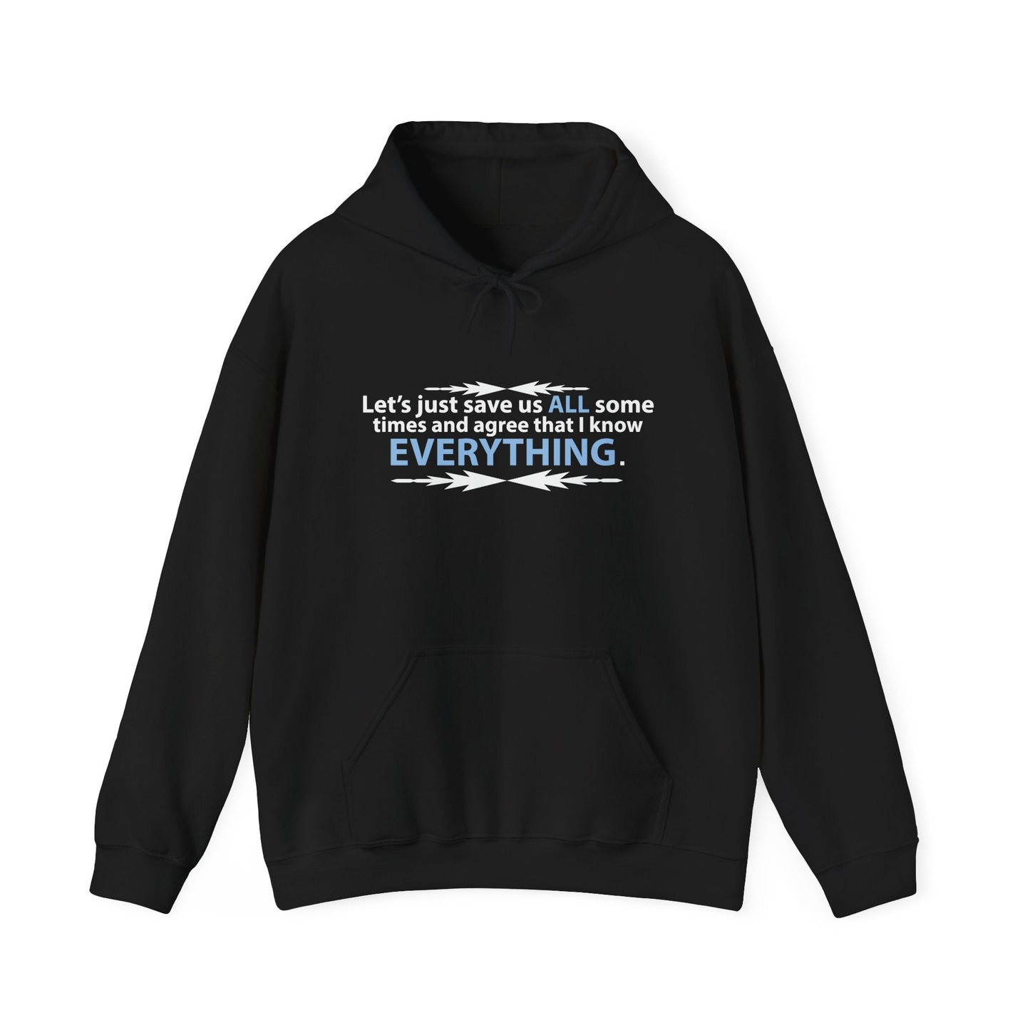 LET'S JUST SAVE US ALL SOMETIME - Premium Unisex Funny Sarcastic Black Hoodie Sweatshirt