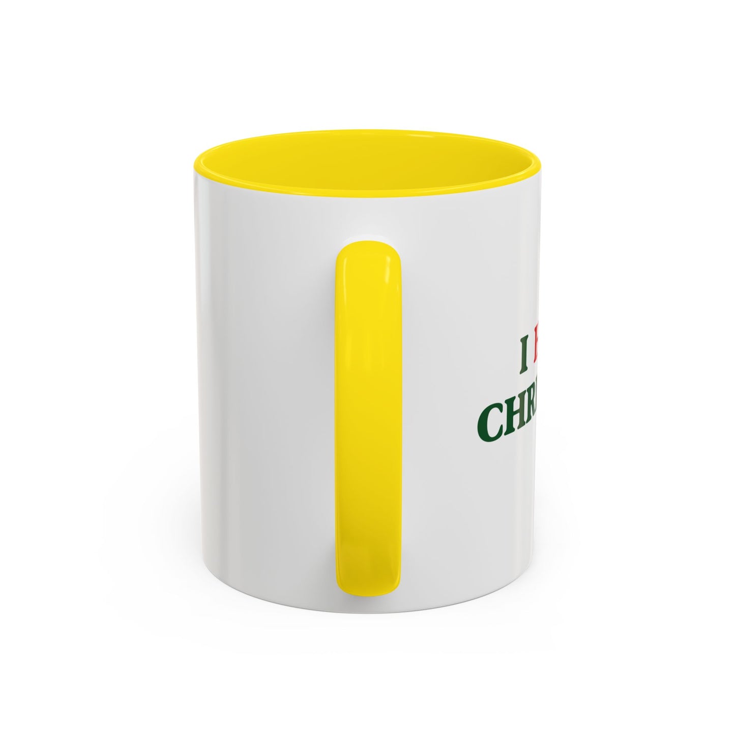 I HATE CHRISTMAS Accent BiColor Funny Sarcastic Mug