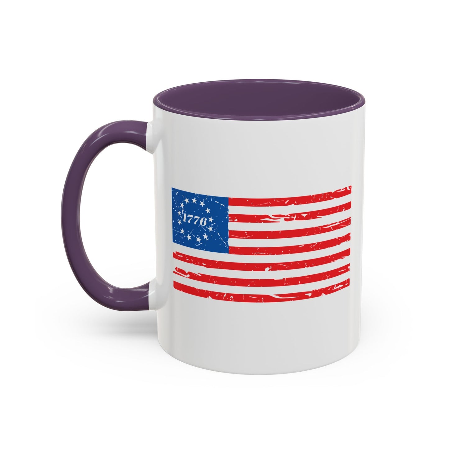 BETSY FLAG 1776 Accent BiColor Funny Sarcastic Mug