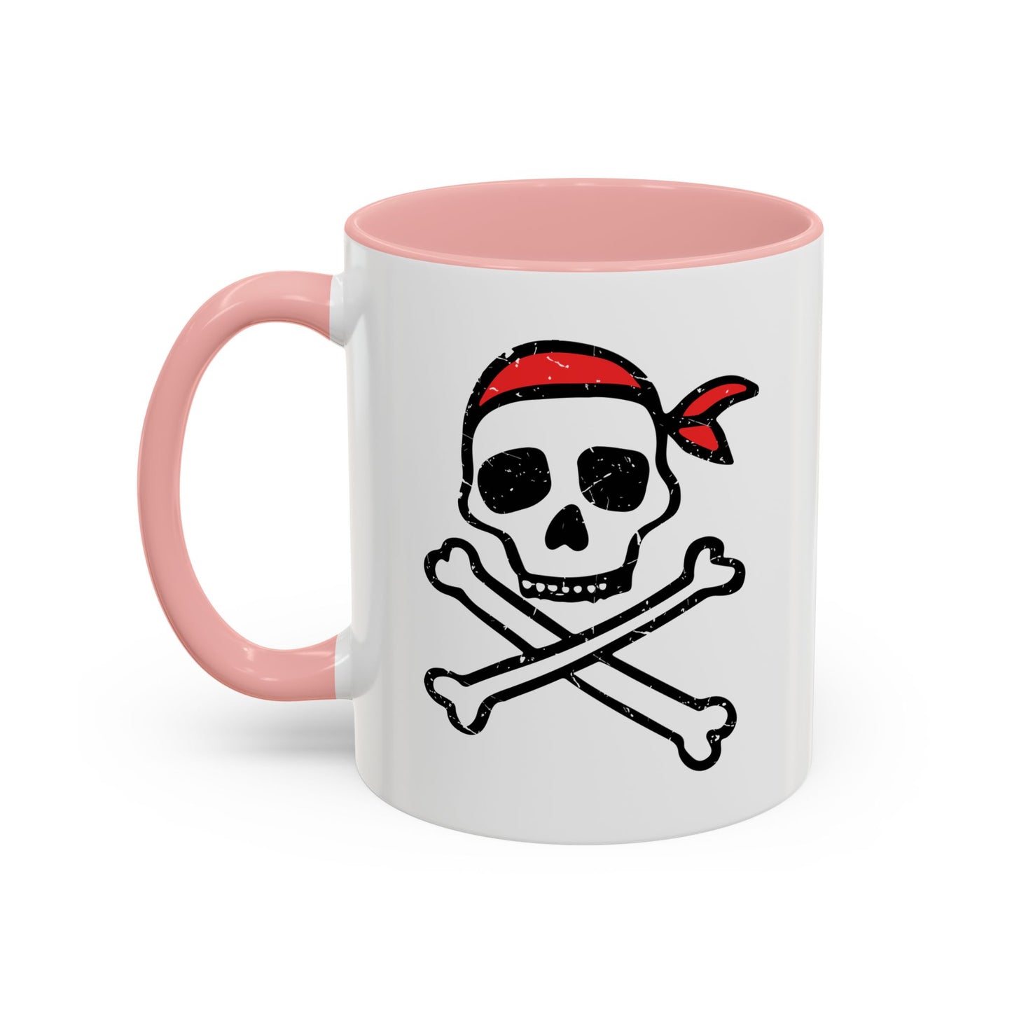 DRAWN SKULL Accent BiColor Funny Sarcastic Mug