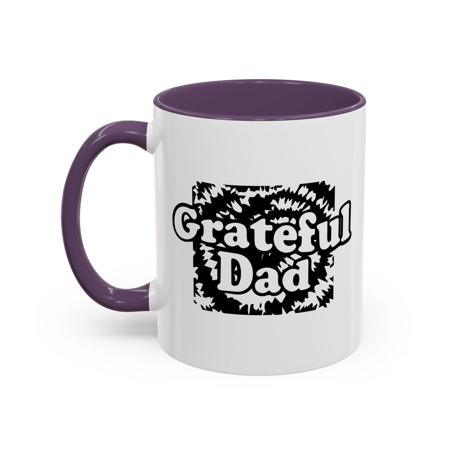 GRATEFUL DAD Accent BiColor Funny Sarcastic Mug