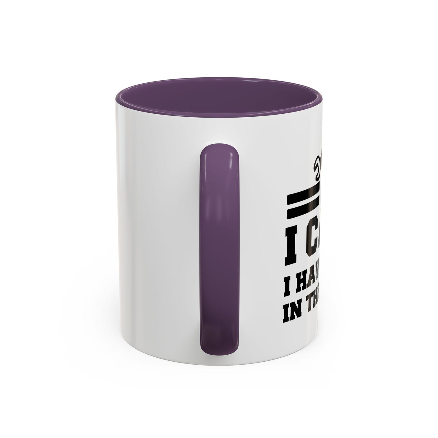 I CAN'T HAVE PLANS IN THE GARAGE Accent BiColor Funny Sarcastic Mug