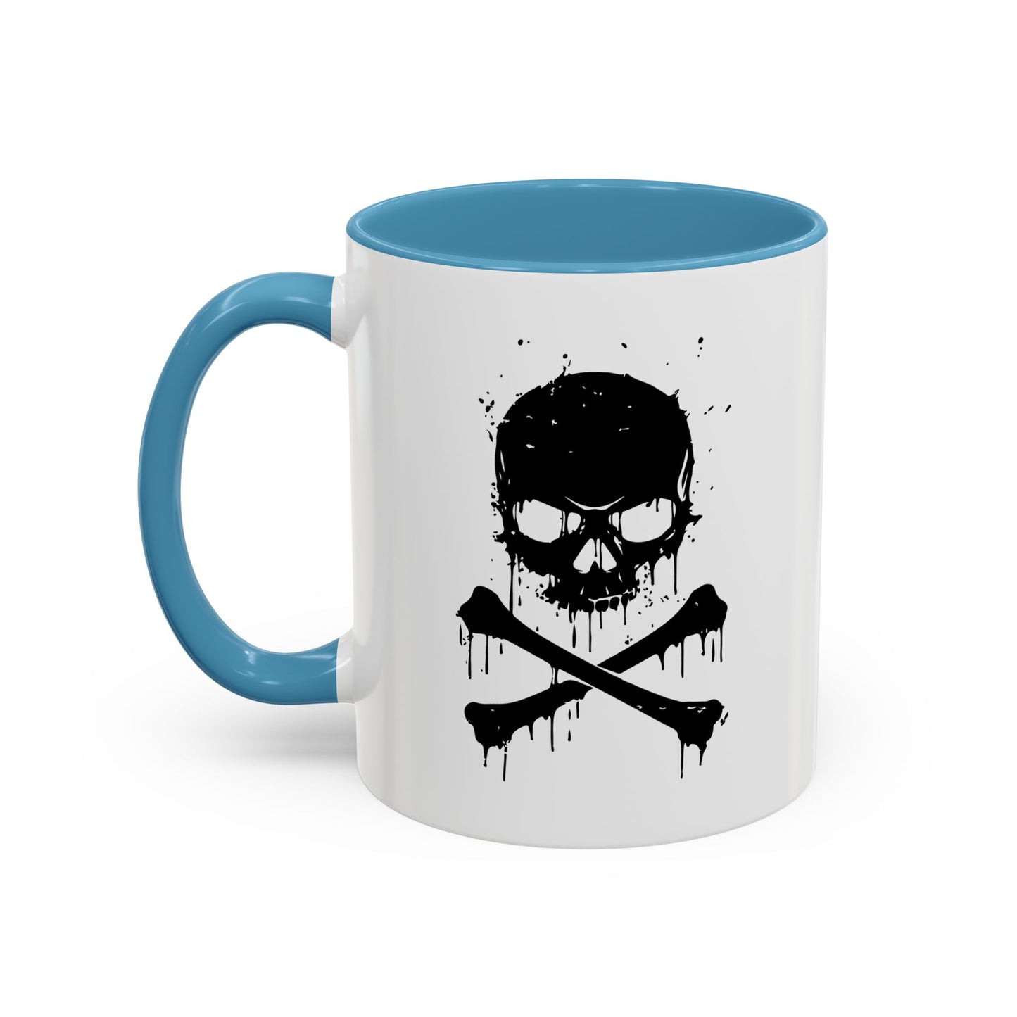 DRIP SKULL Accent BiColor Funny Sarcastic Mug