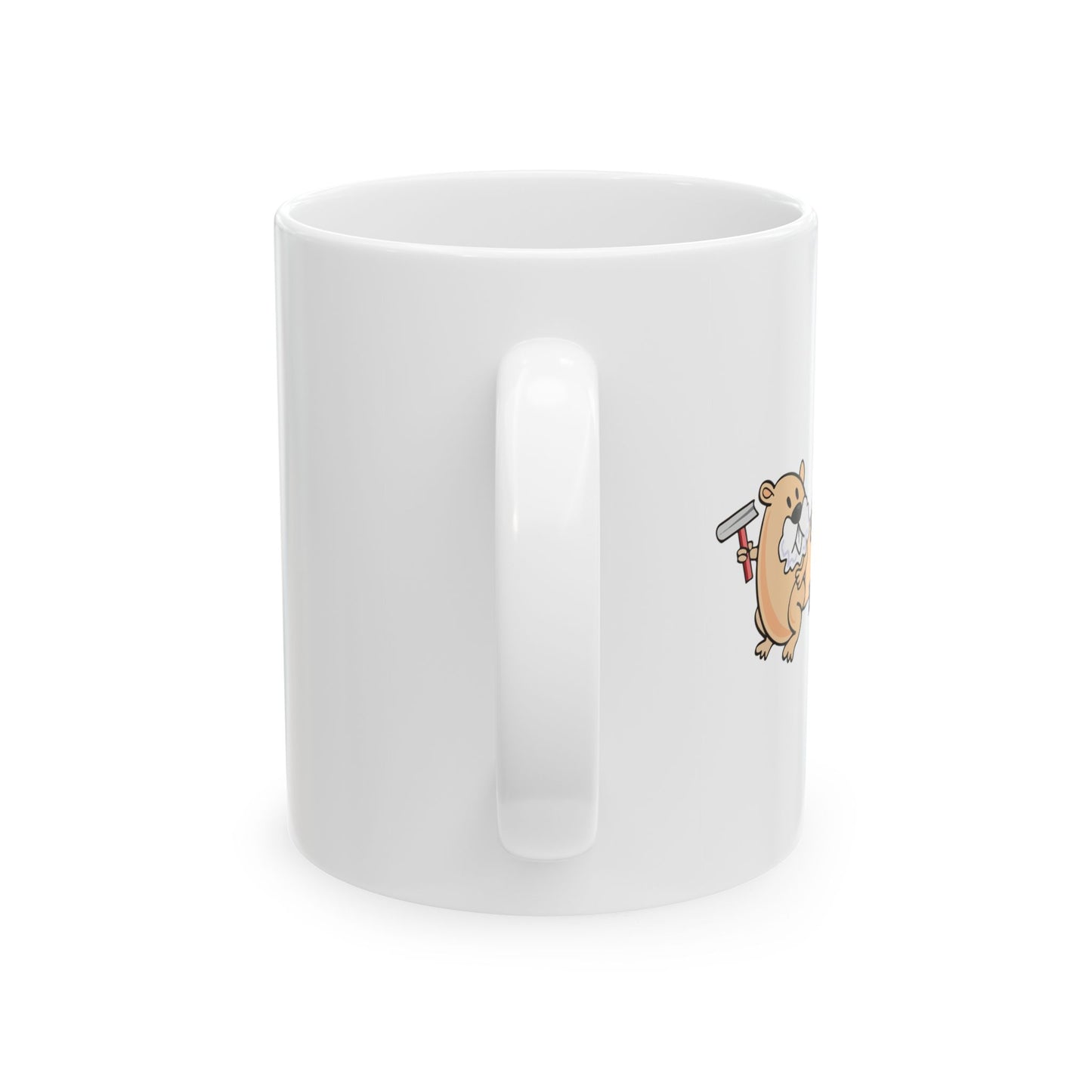 I LOVE SHAVED BEAVER Funny Sarcastic White Mug