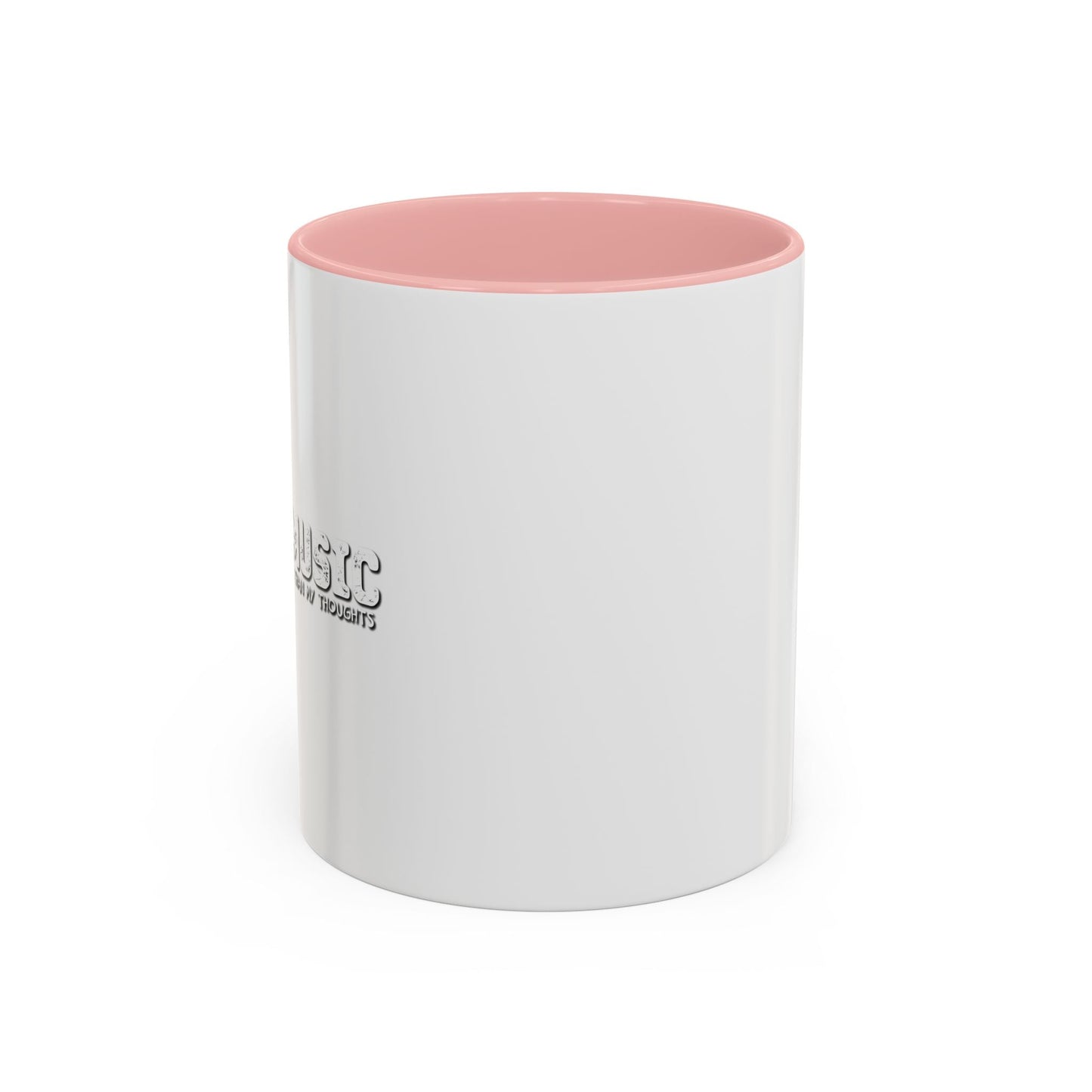 HEAVY METAL THE ONLY THING LOUDER THAN MY THOUGHTS Accent BiColor Mug