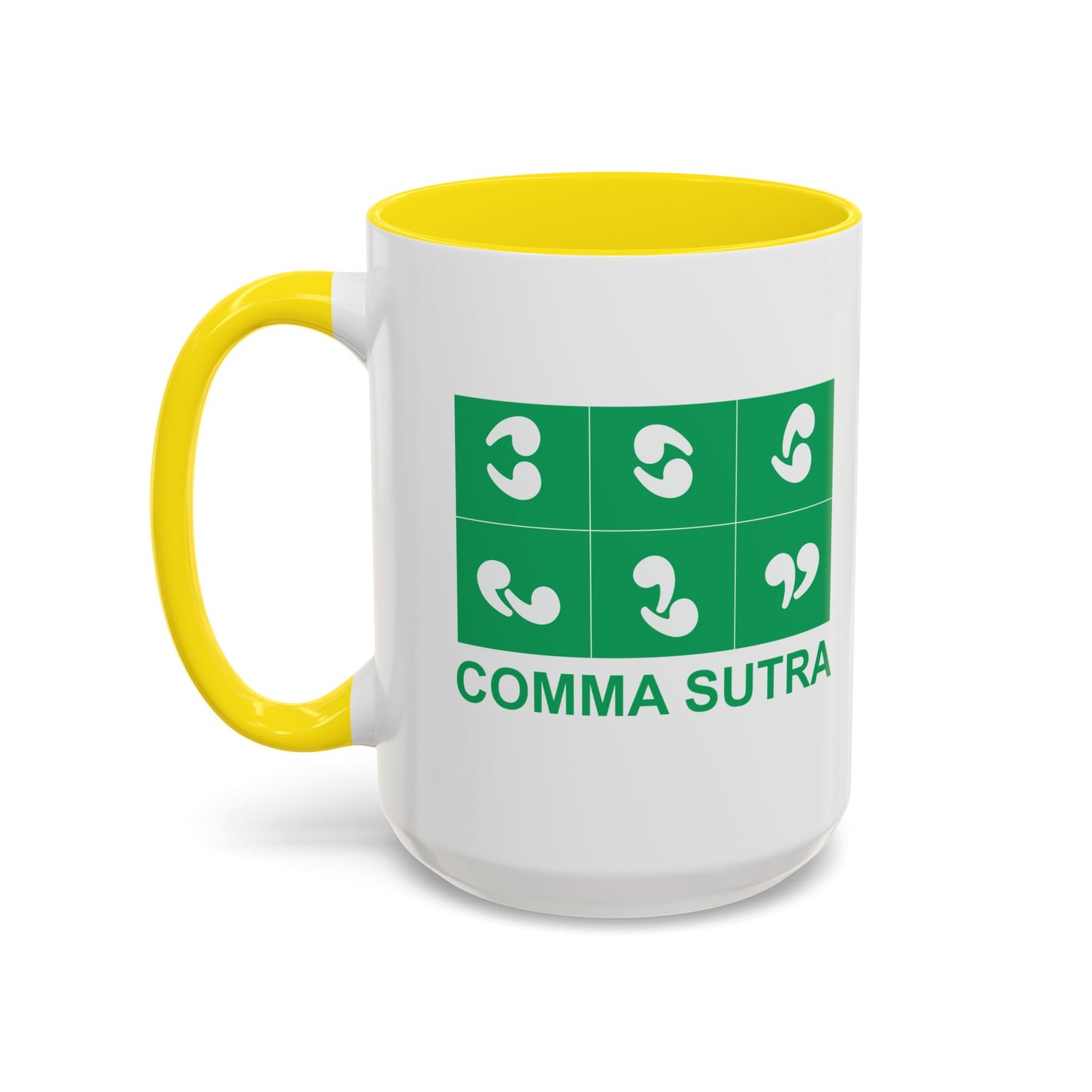 COMMA SUTRA Accent BiColor Funny Sarcastic Mug