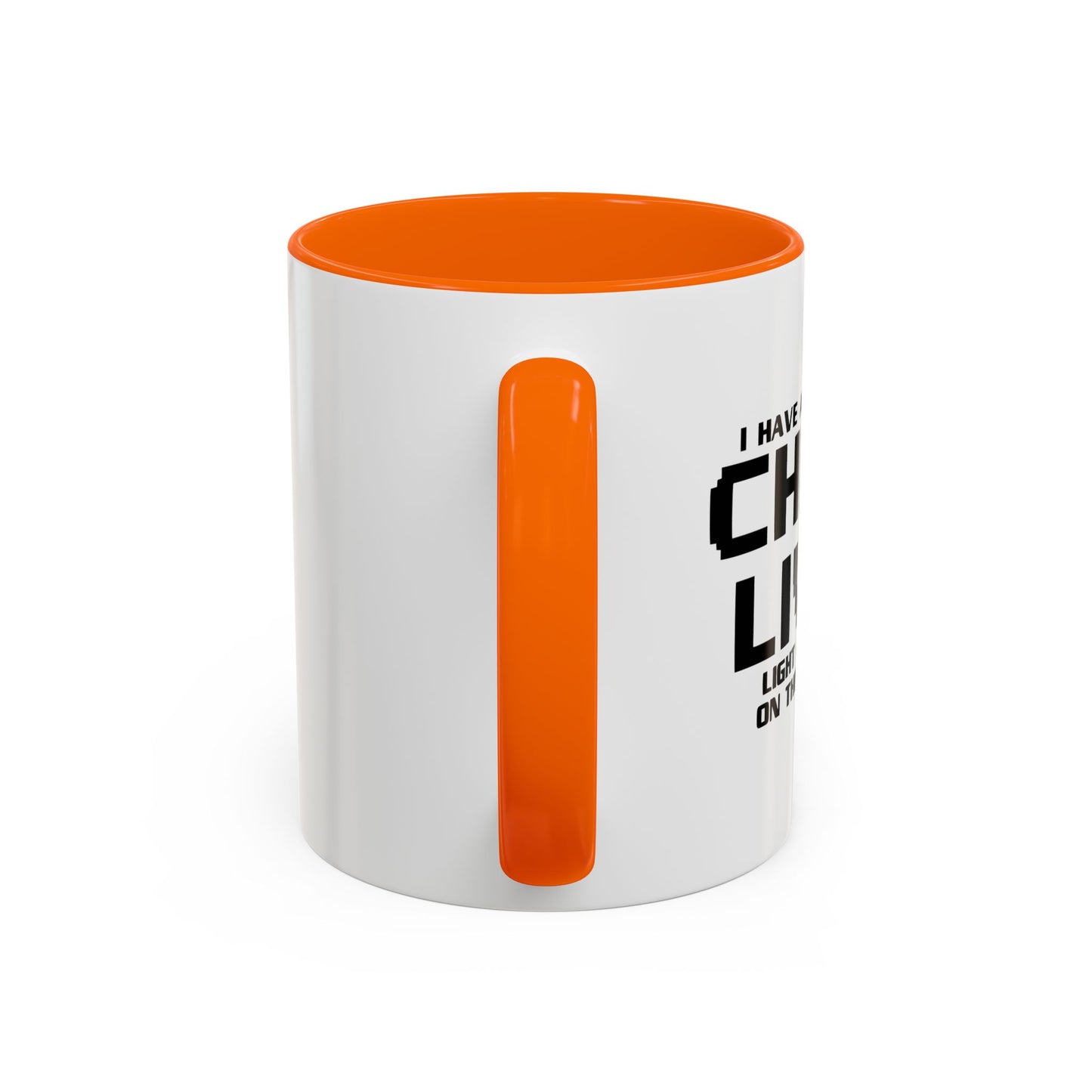 CHECK LIVER LIGHT MAY COME ON THIIS WEEKEND Accent BiColor Funny Sarcastic Mug