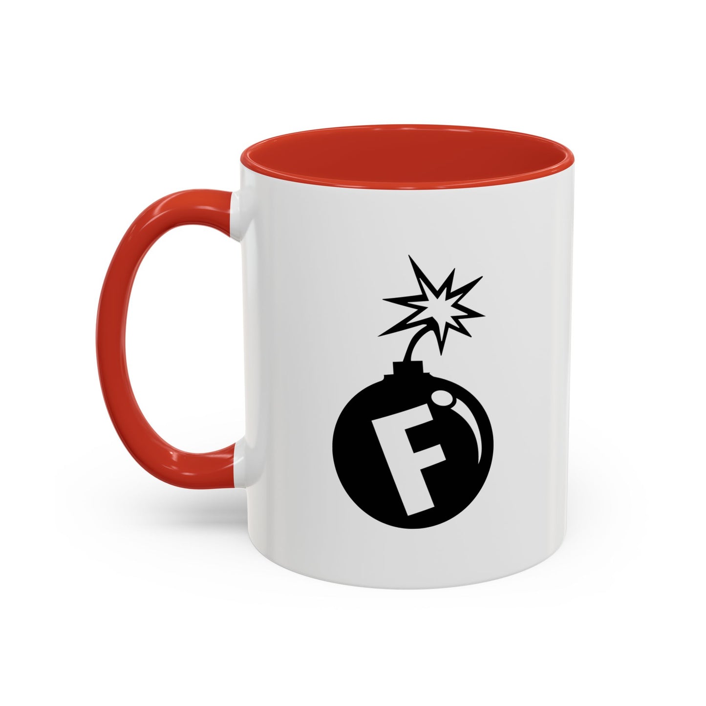 F BOMB Accent BiColor Funny Sarcastic Mug