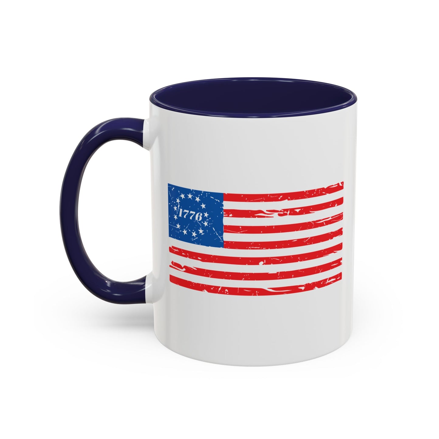 BETSY FLAG 1776 Accent BiColor Funny Sarcastic Mug