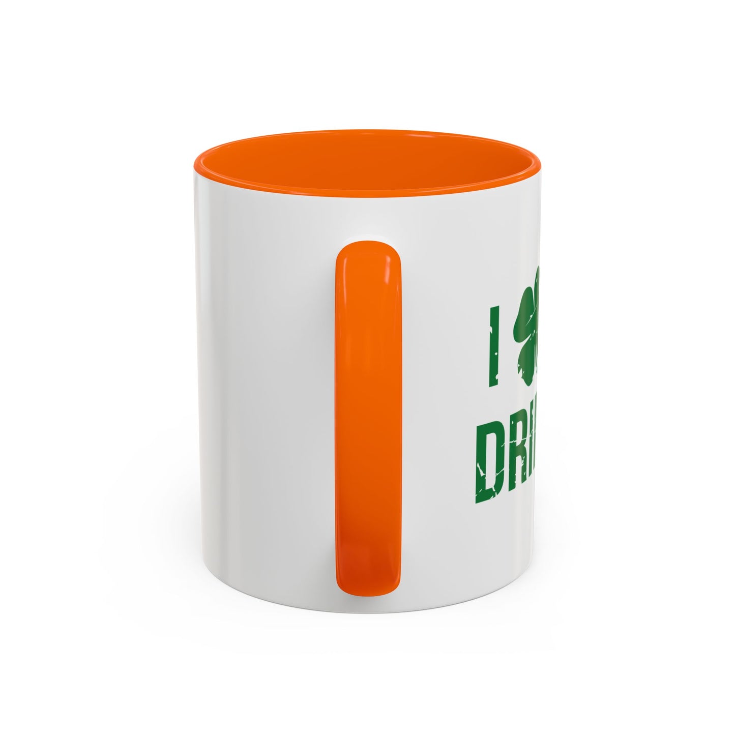 I HEART DAY DRINKING Accent BiColor Funny Sarcastic Mug