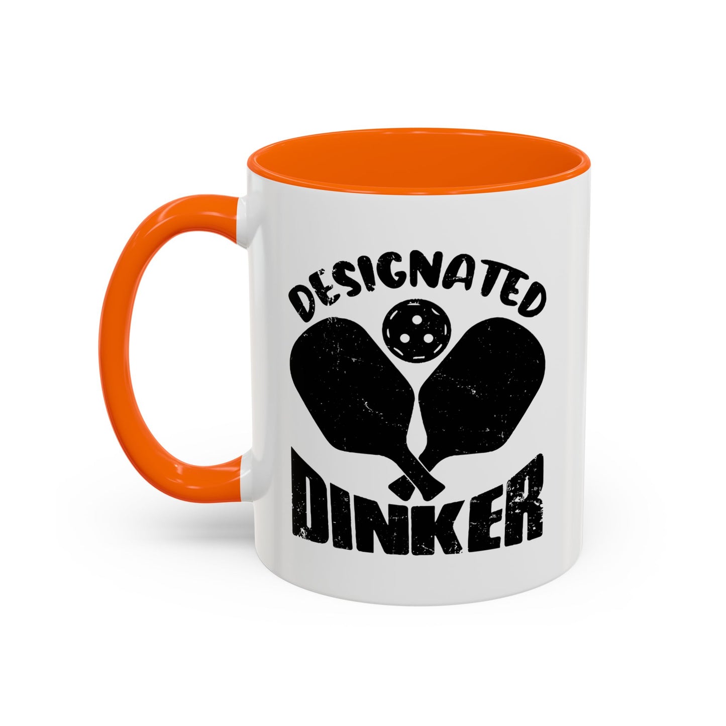 DESIGNATED DRINKER Accent BiColor Funny Sarcastic Mug