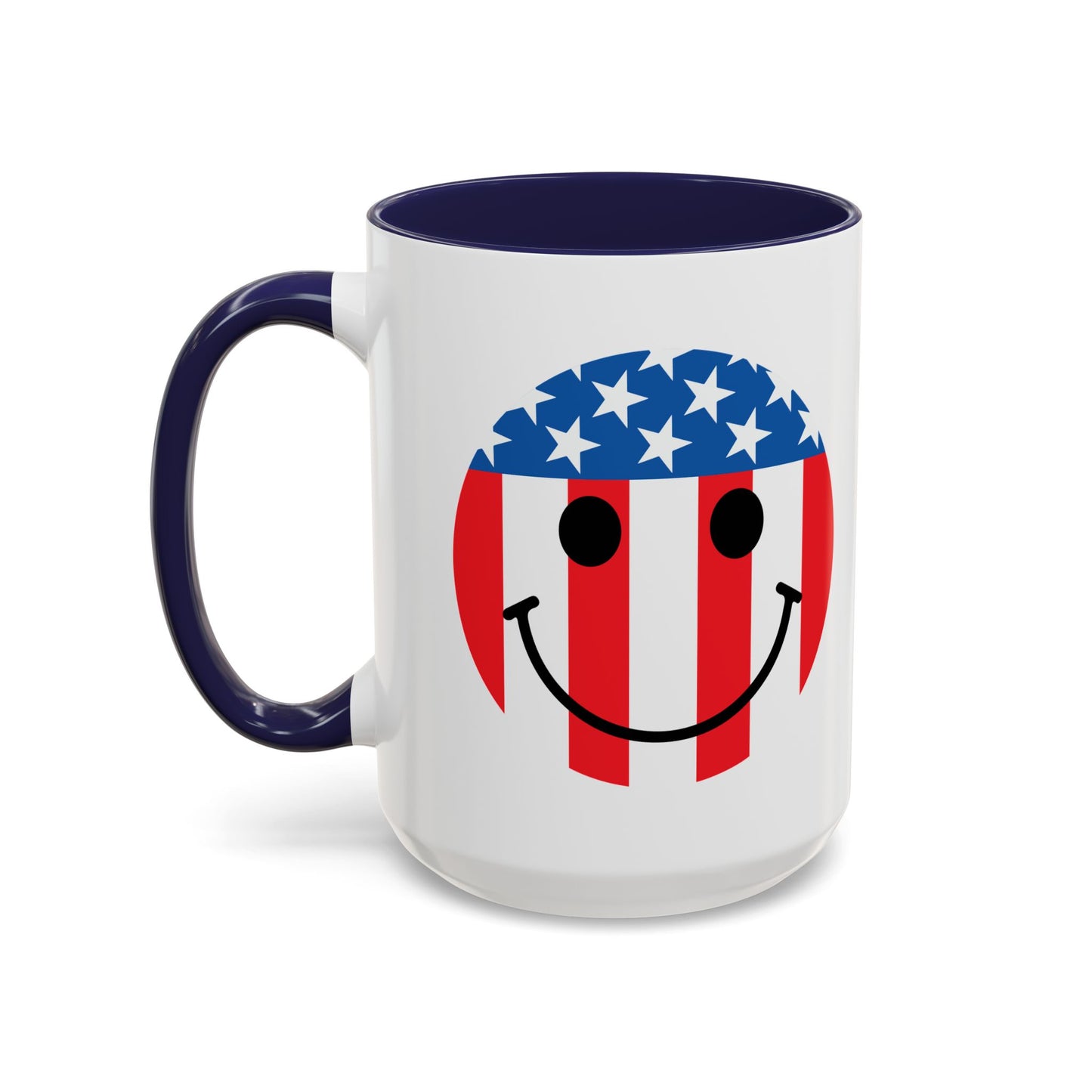 USA SMILY FLAG Accent BiColor Funny Sarcastic Mug