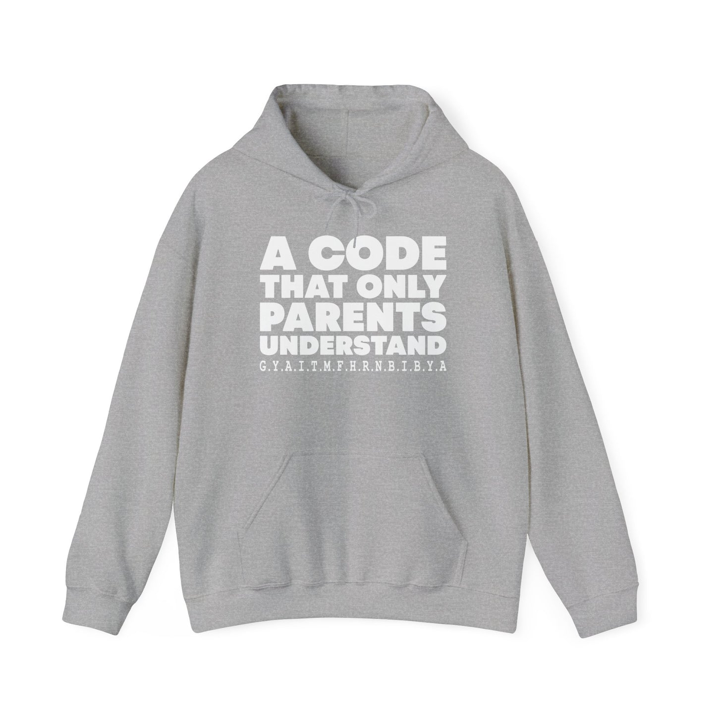 PARENTS CODE - Premium Unisex Funny Sarcastic Black Hoodie Sweatshirt