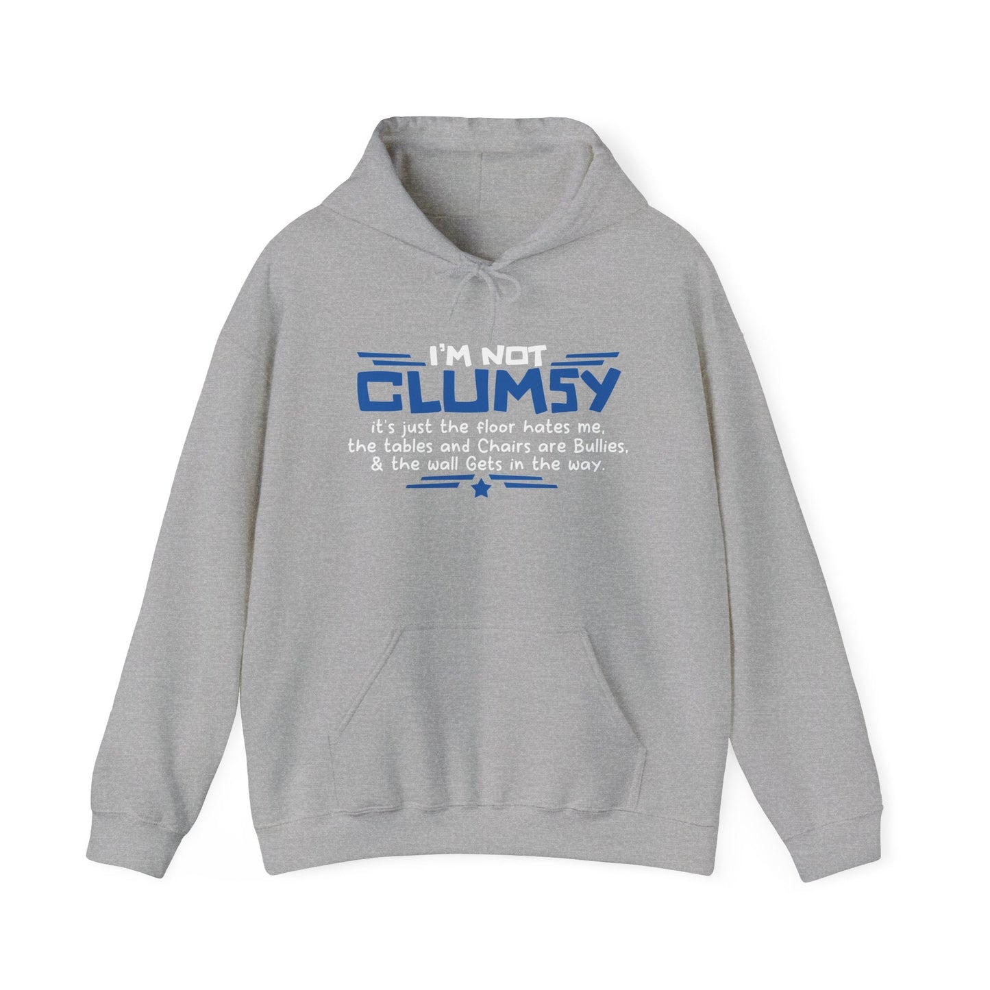 I'M NOT CLUMSY - Premium Unisex Funny Sarcastic Black Hoodie Sweatshirt