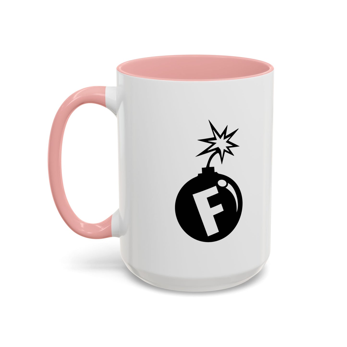 F BOMB Accent BiColor Funny Sarcastic Mug