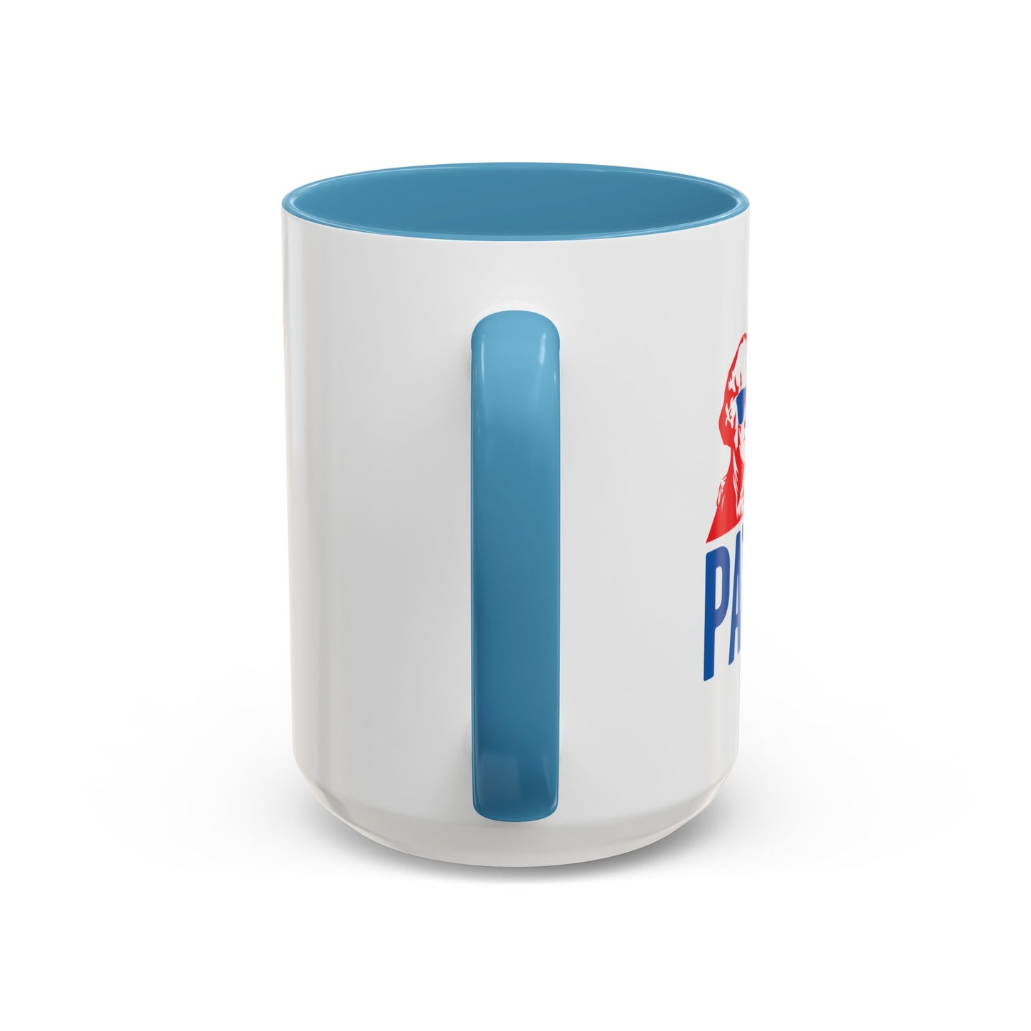 PARTY LIKE A PATRIOT Accent BiColor Funny Sarcastic Mug