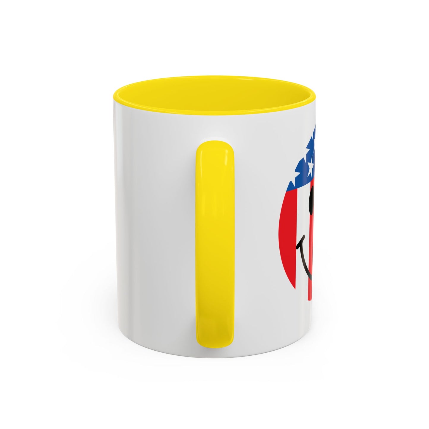 USA SMILY FLAG Accent BiColor Funny Sarcastic Mug