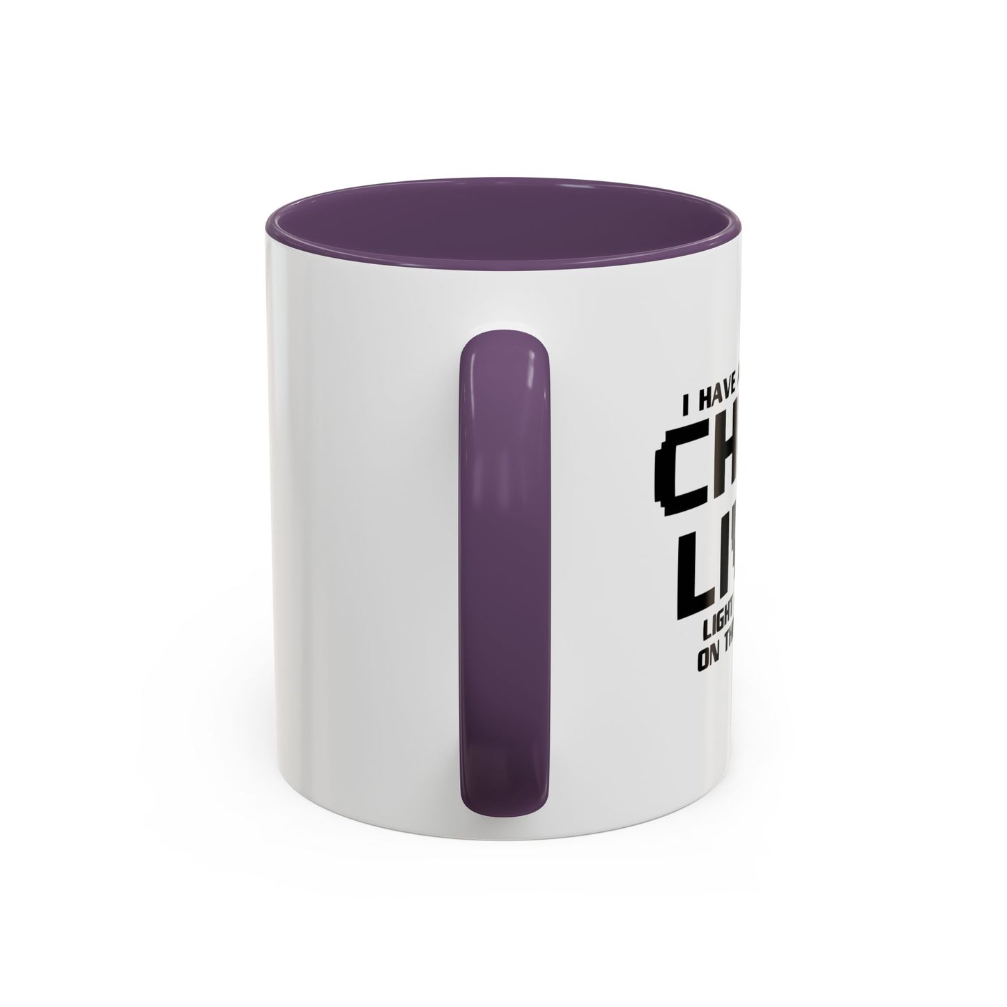 CHECK LIVER LIGHT MAY COME ON THIIS WEEKEND Accent BiColor Funny Sarcastic Mug