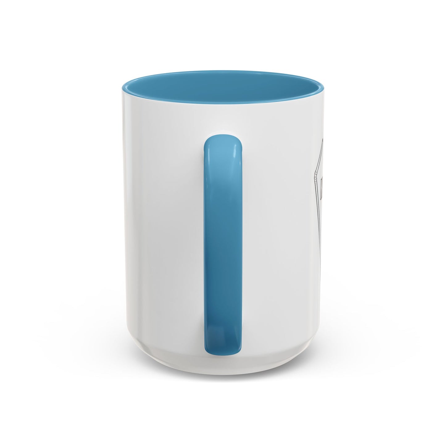 NEVER FORGET THE STRAW Accent BiColor Funny Sarcastic Mug