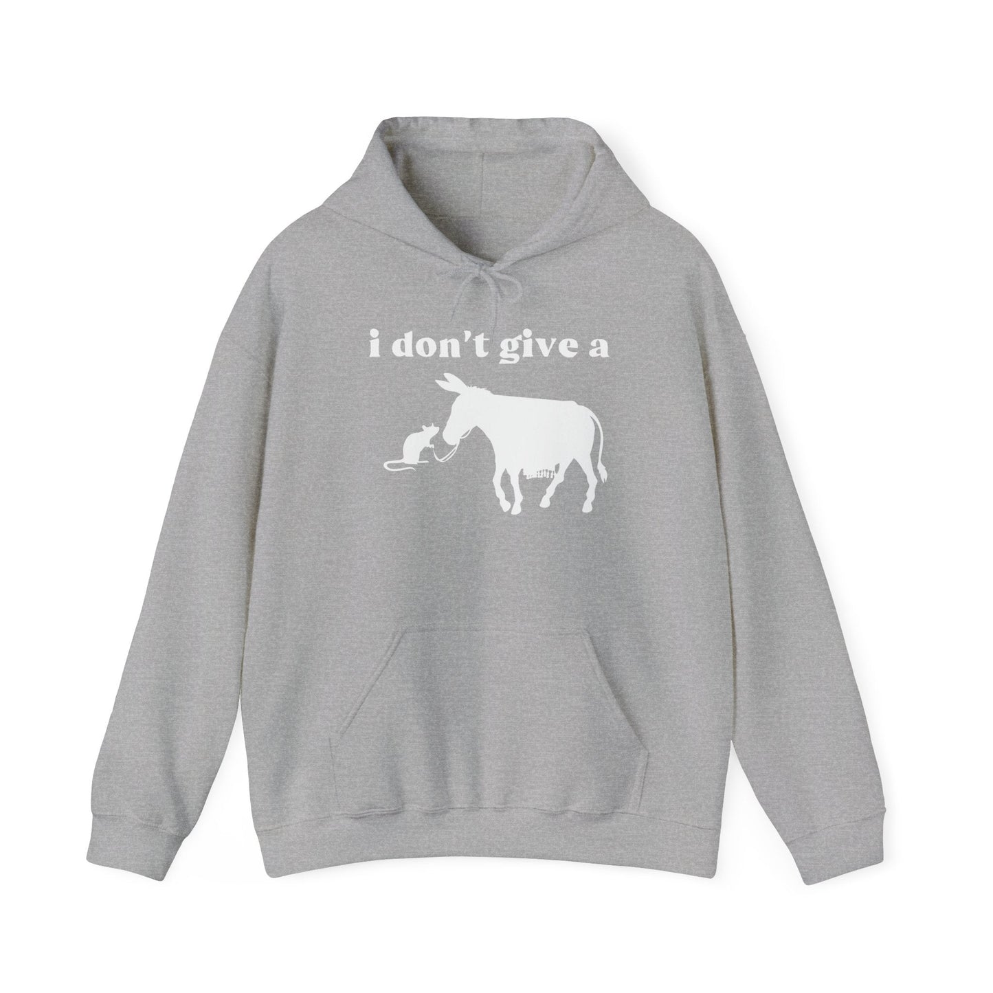 I Don't Give A Rats Ass - Premium Unisex Funny Sarcastic Black Hoodie Sweatshirt