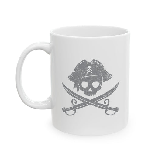 CROSS SWORDS FUNNY SARCASTIC WHITE MUG