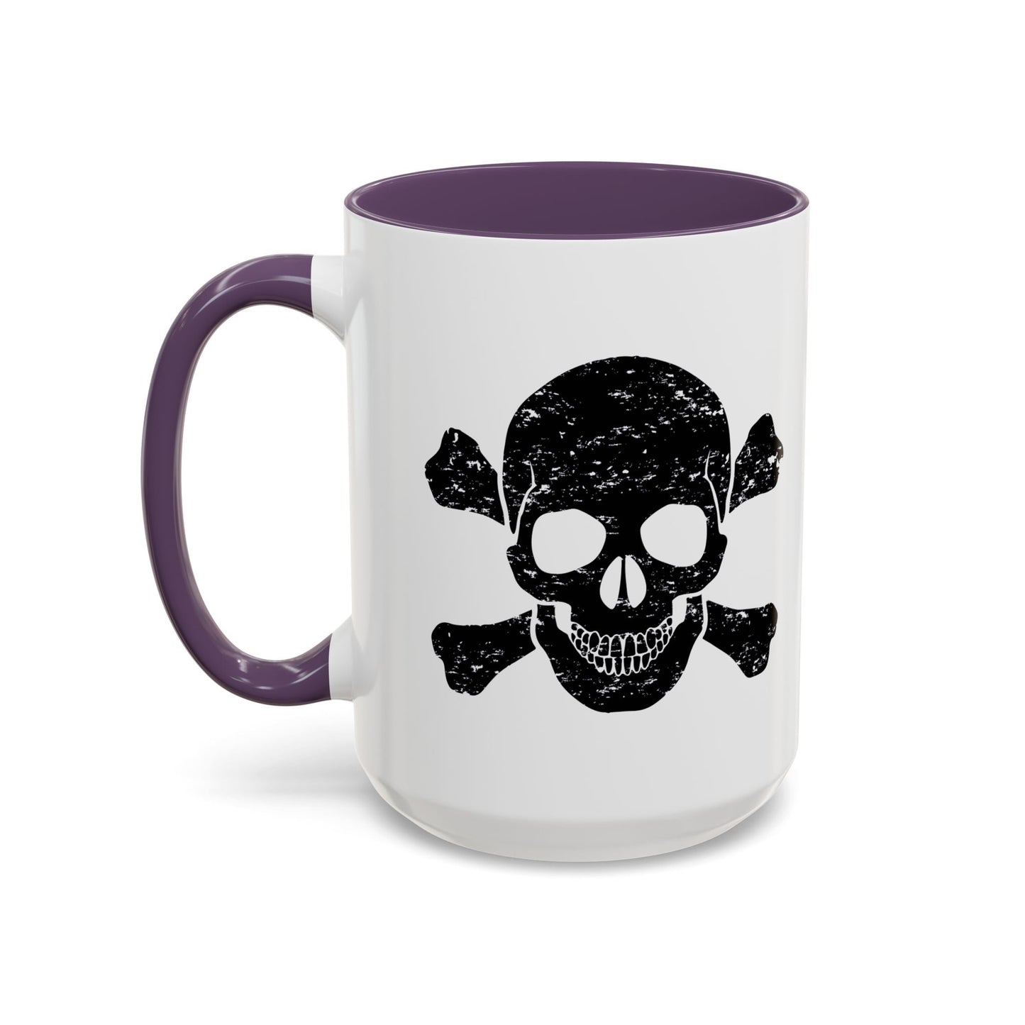 SKULL HEAD BONES Accent BiColor Funny Sarcastic Mug