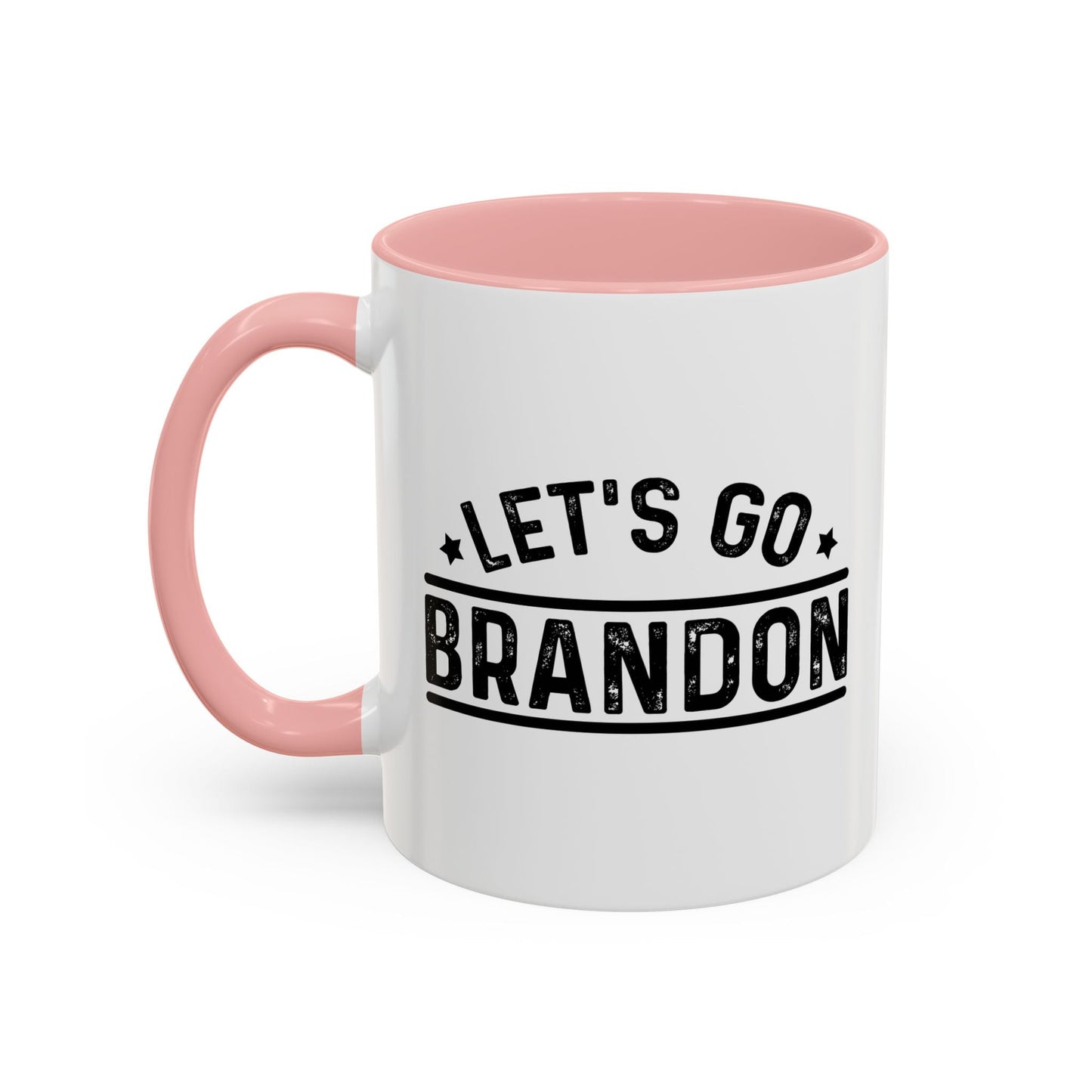 LET'S GO BRANDON Accent BiColor Funny Sarcastic Mug