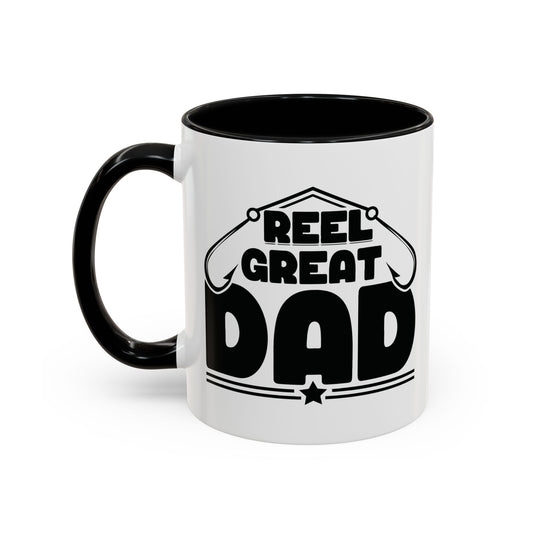 REEL GREAT DAD Accent BiColor Mug