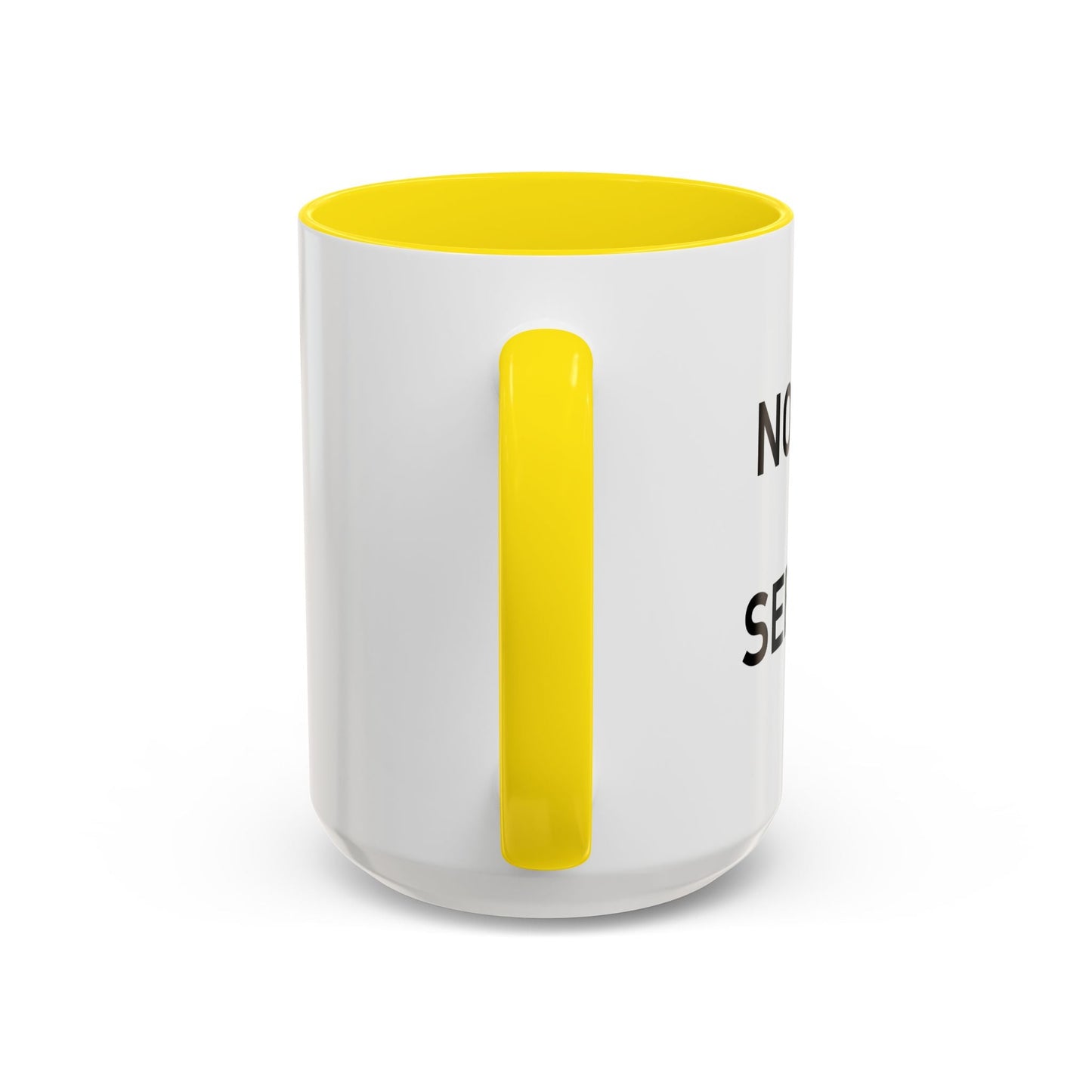 NOTHING TO SEE HERE. Accent BiColor Funny Sarcastic Mug