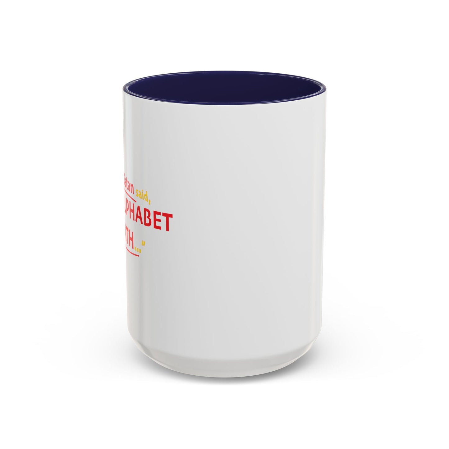 SATAN & MATH Accent BiColor Funny Sarcastic Mug