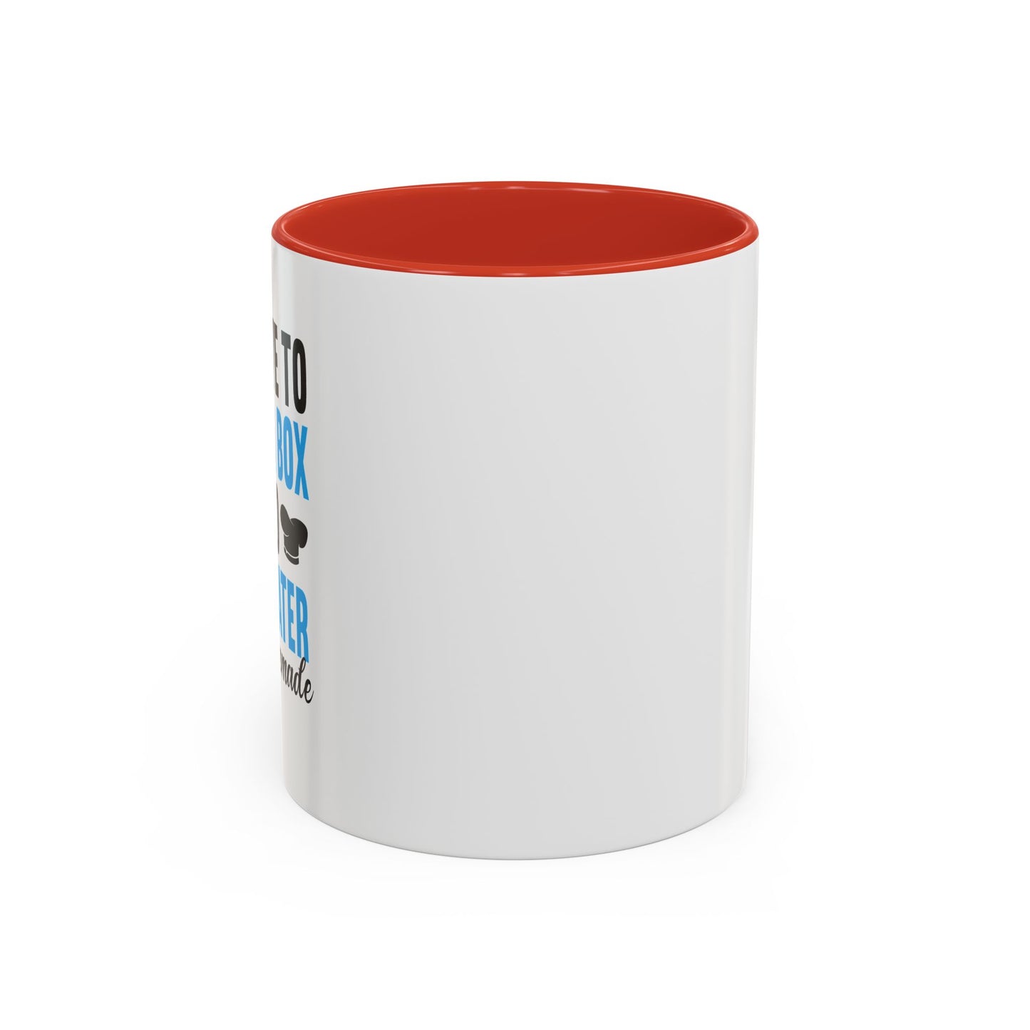 IT'S HOMEMADE Accent BiColor Funny Sarcastic Mug