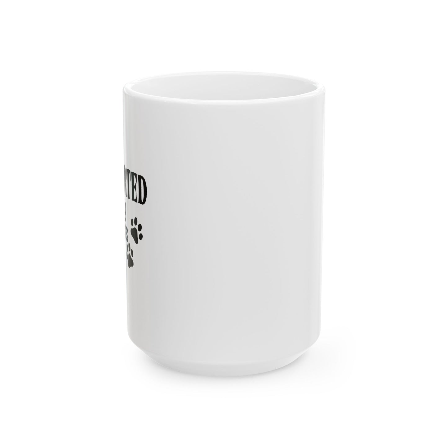 INTROVERTED BUT WILLING TO DISCUSS MY DOG FUNNY SARCASTIC WHITE MUG