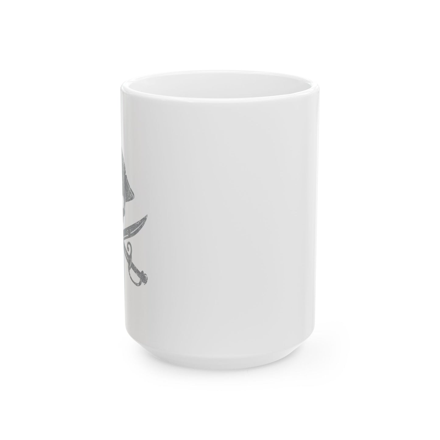 CROSS SWORDS FUNNY SARCASTIC WHITE MUG