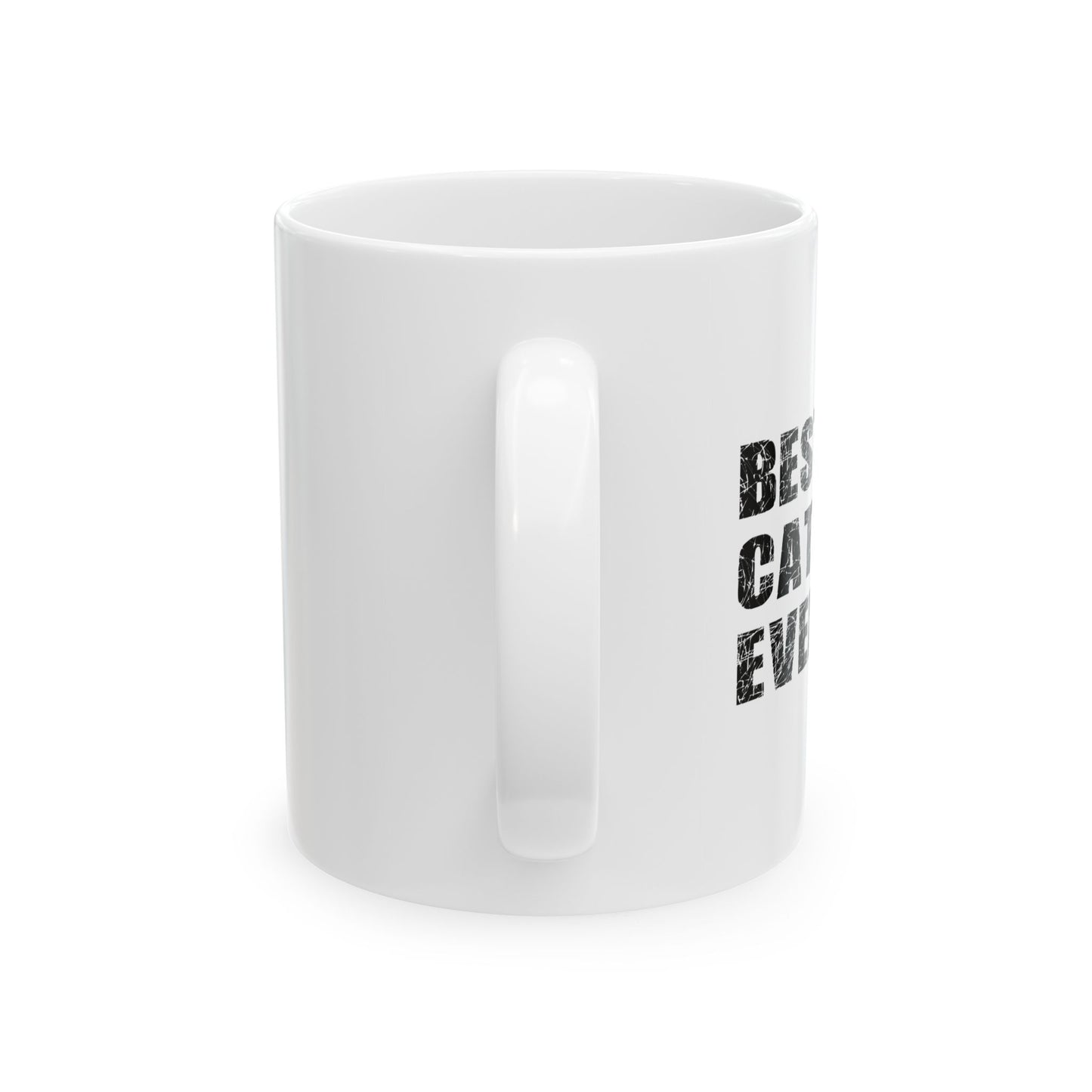 BEST. CAT DAD. EVER. FUNNY SARCASTIC White Mug