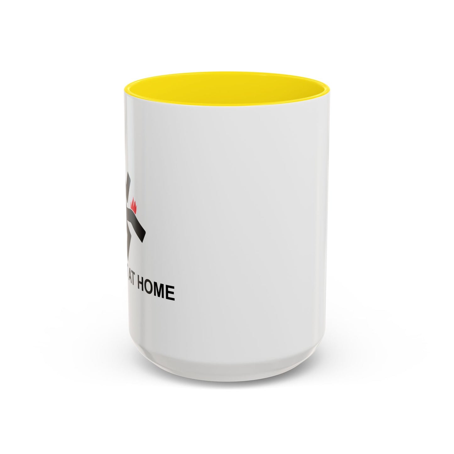 I TRIED IT AT HOME Accent BiColor Funny Sarcastic Mug