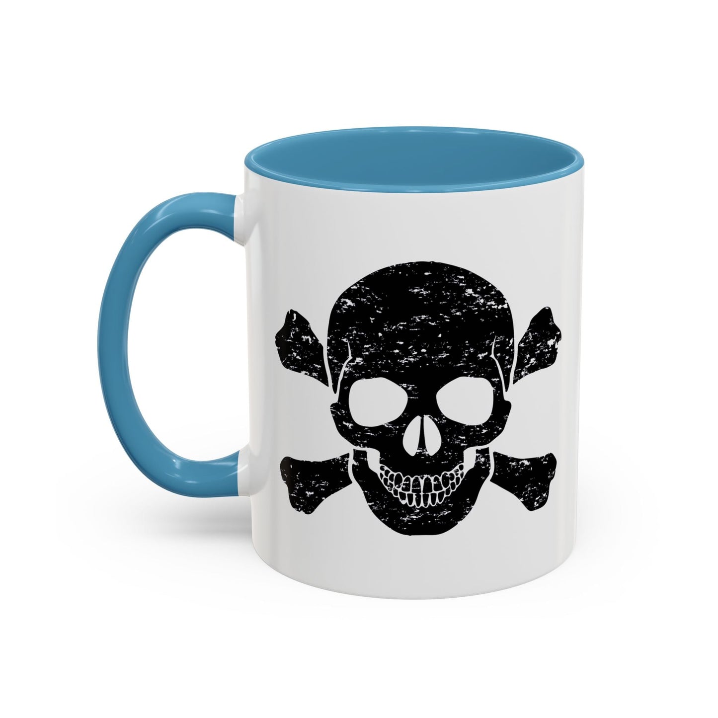 SKULL HEAD BONES Accent BiColor Funny Sarcastic Mug