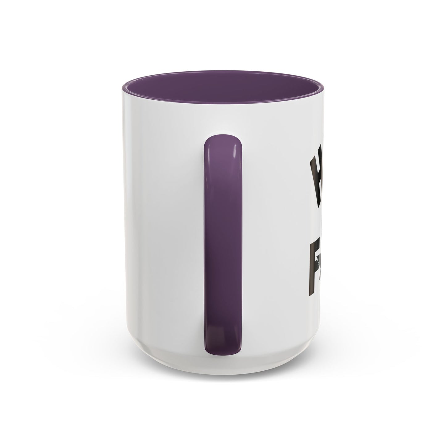 HIGH AS FUCK Accent BiColor Funny Sarcastic Mug