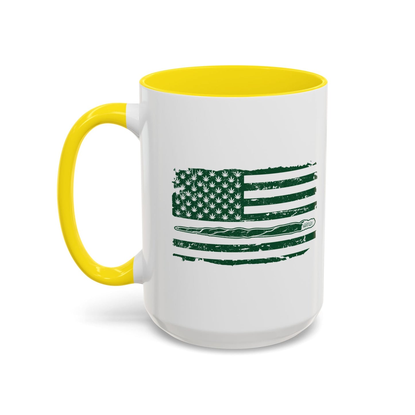 420 FLAG Accent BiColor Funny Sarcastic Mug