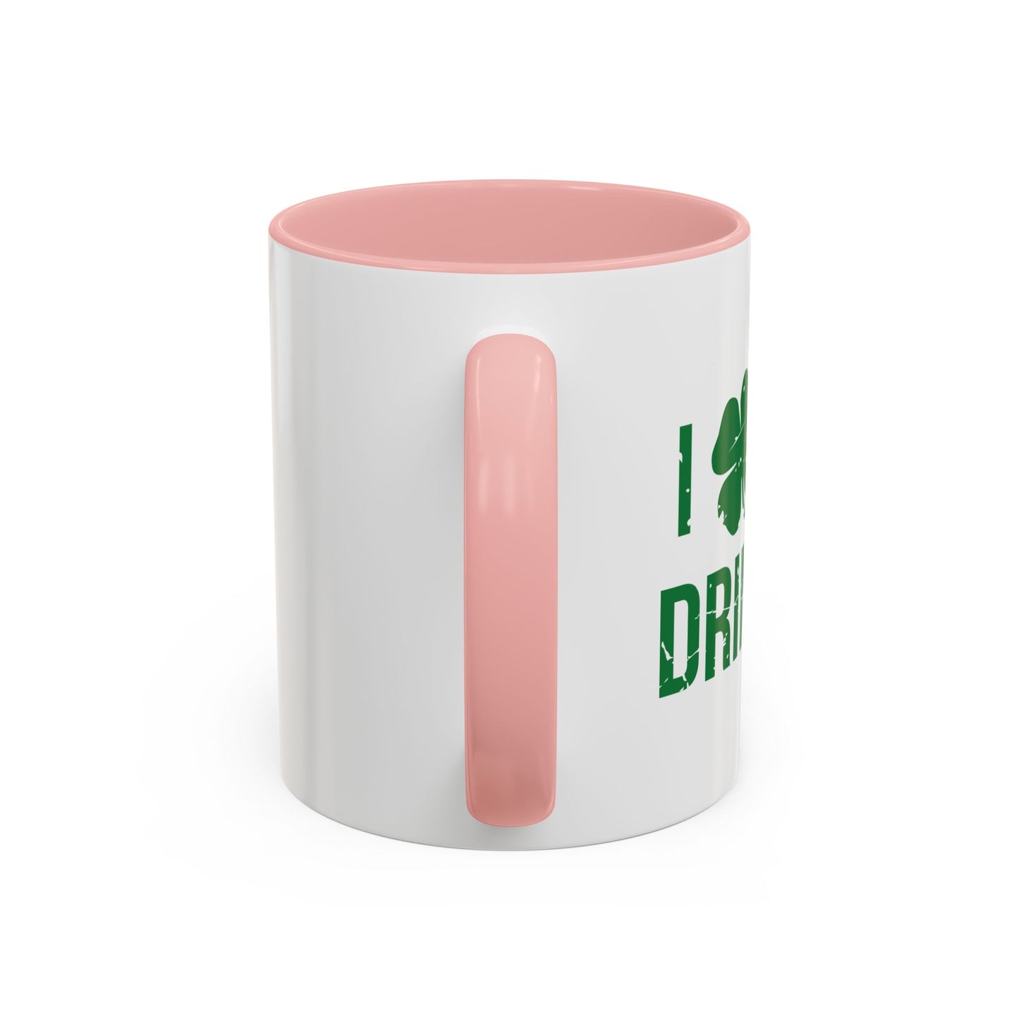 I HEART DAY DRINKING Accent BiColor Funny Sarcastic Mug