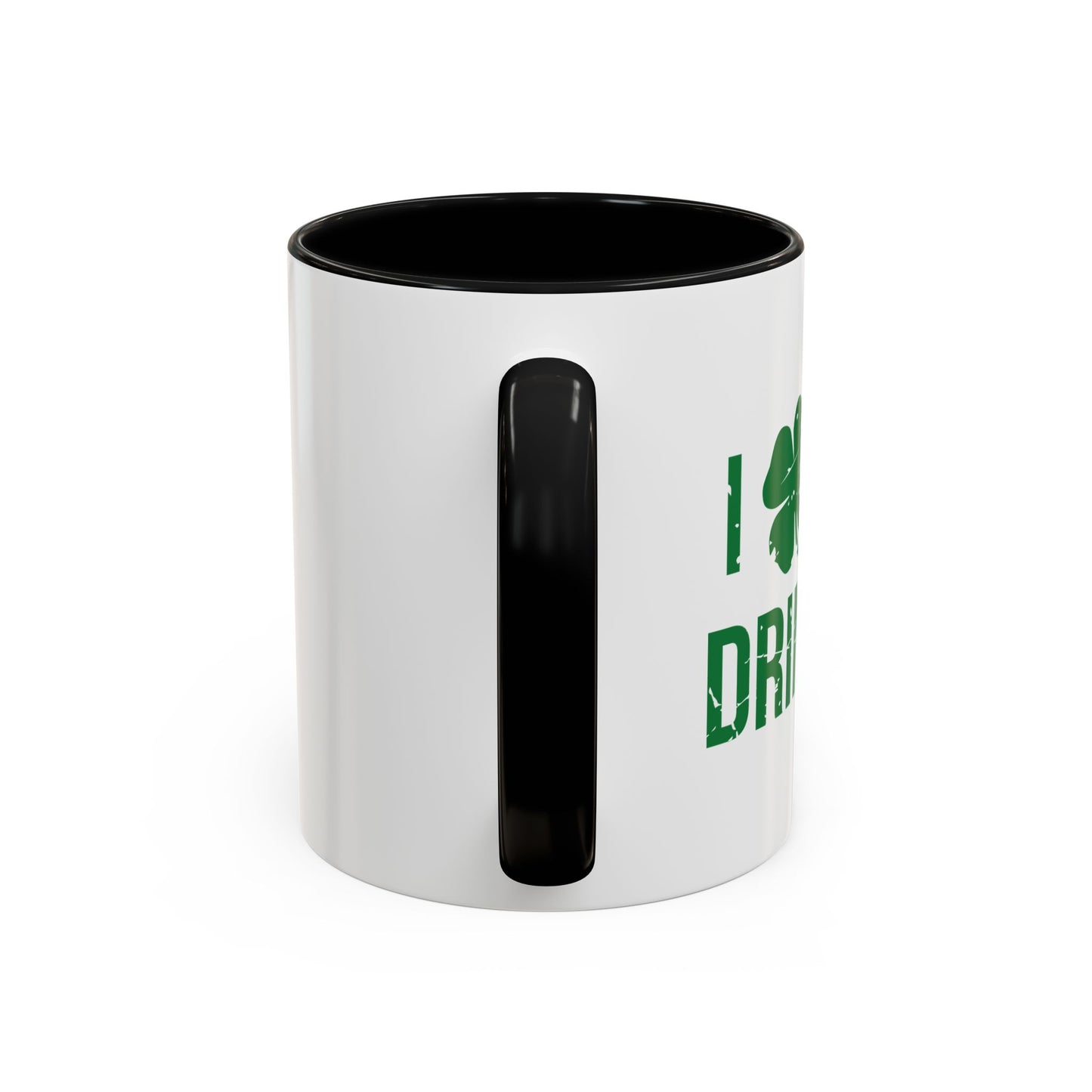 I HEART DAY DRINKING Accent BiColor Funny Sarcastic Mug