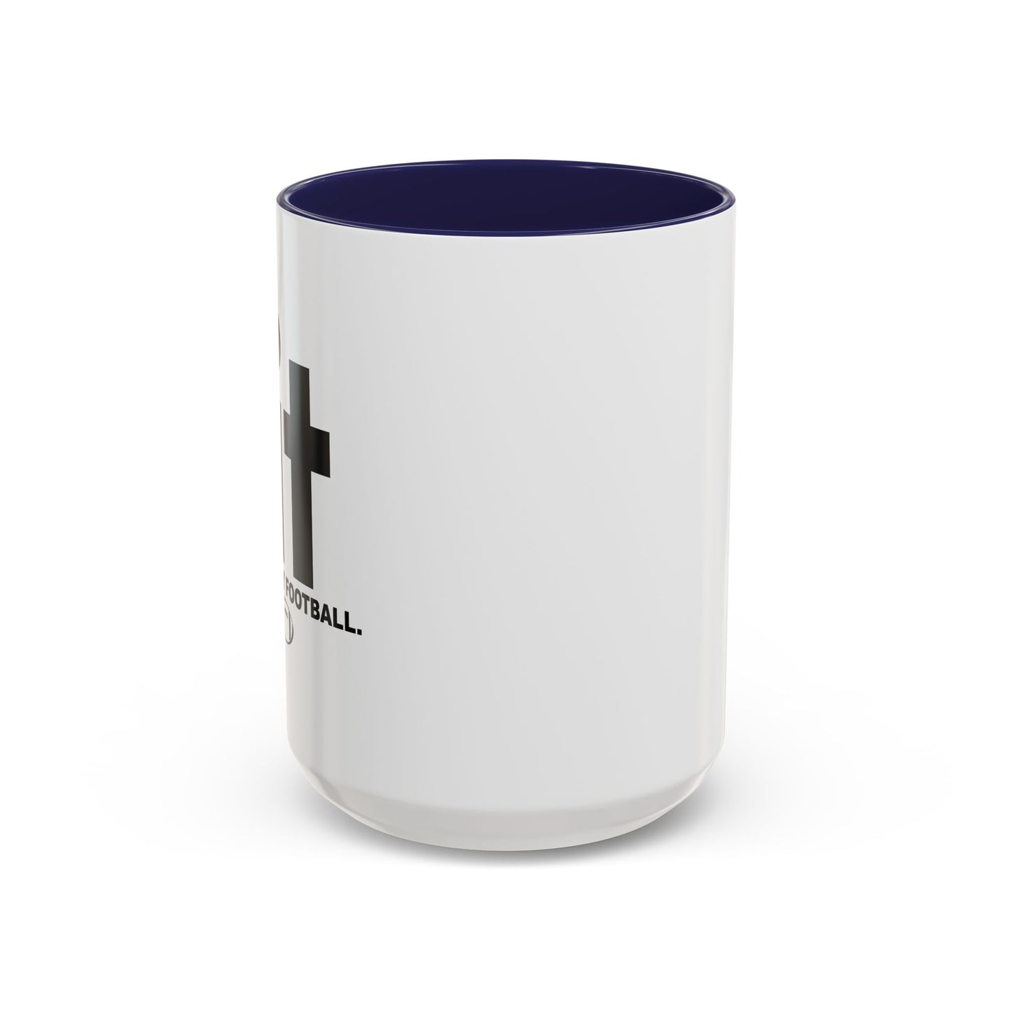 LET'S PLAY FOOTBALL Accent BiColor Funny Sarcastic Mug