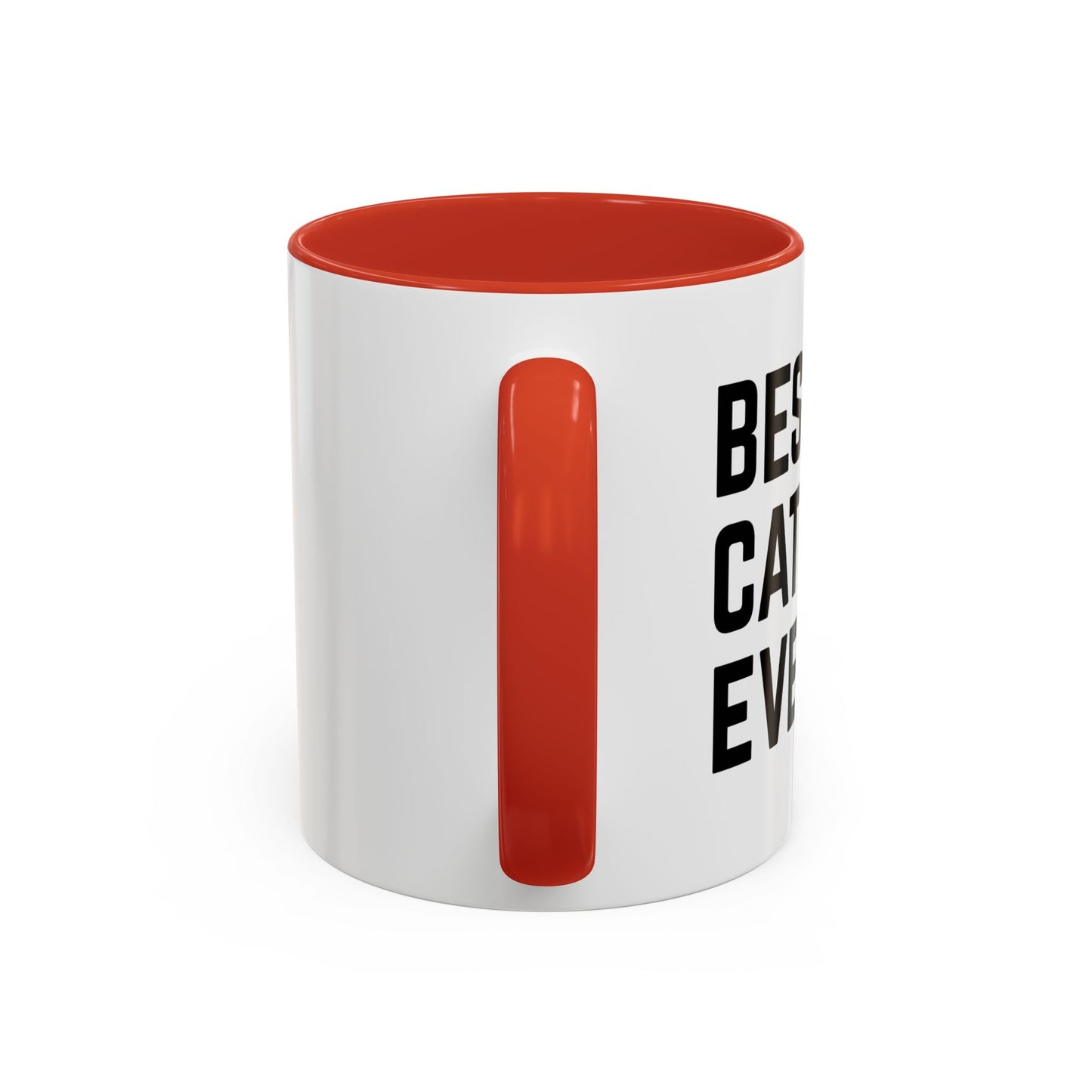 BEST CAT DAD EVER Accent BiColor Funny Sarcastic Mug