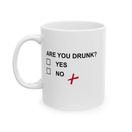 ARE YOU DRUNK FUNNY SARCASTIC MUG