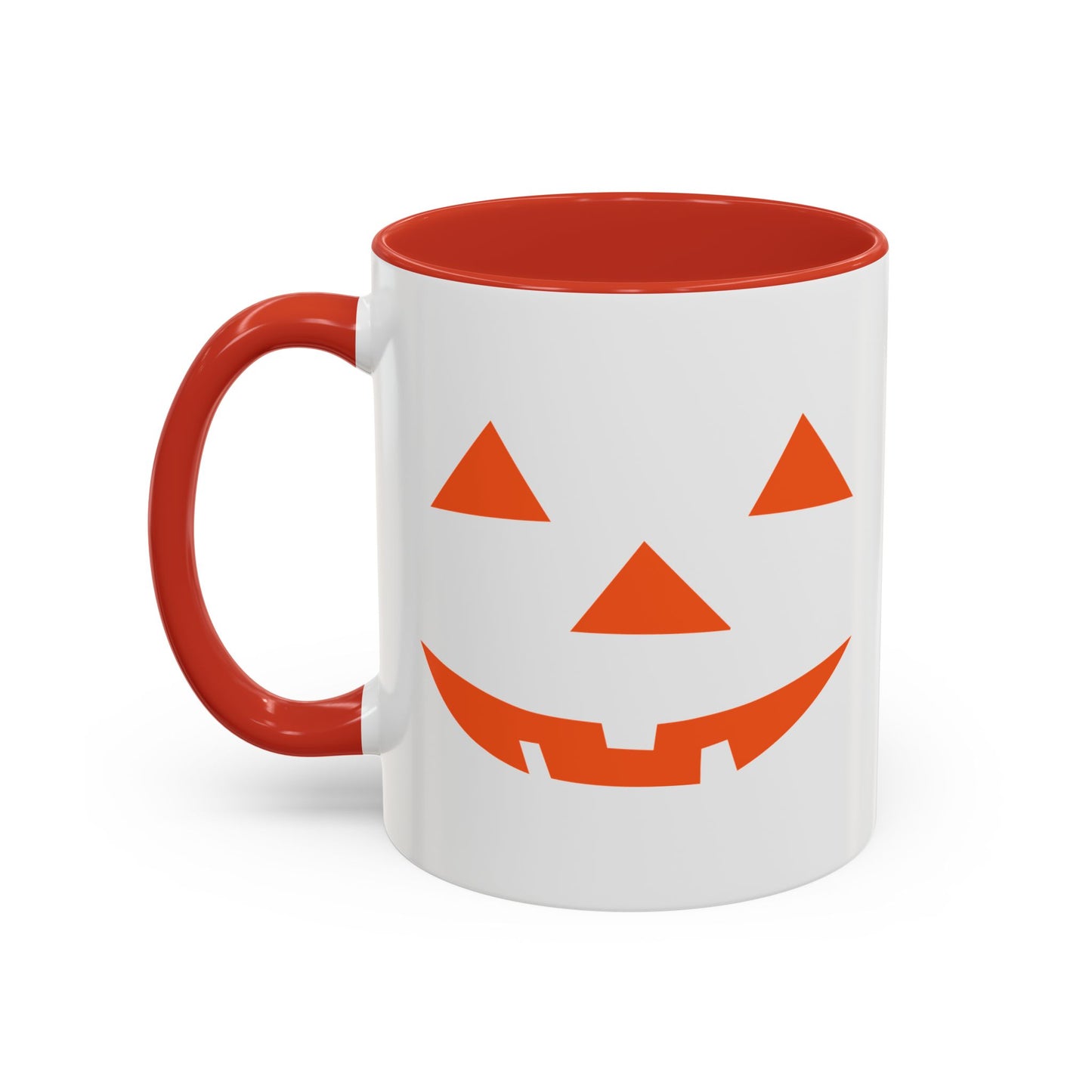 JACK O' LANTERN PUMPKIN HALLOWEEN EVIL SMILE Accent BiColor Funny Sarcastic Mug