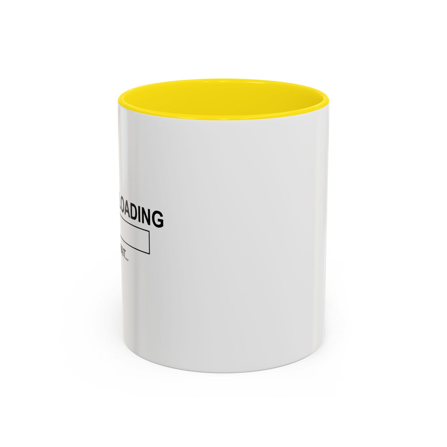 CAFFEINE LOADING Accent BiColor Funny Sarcastic Mug