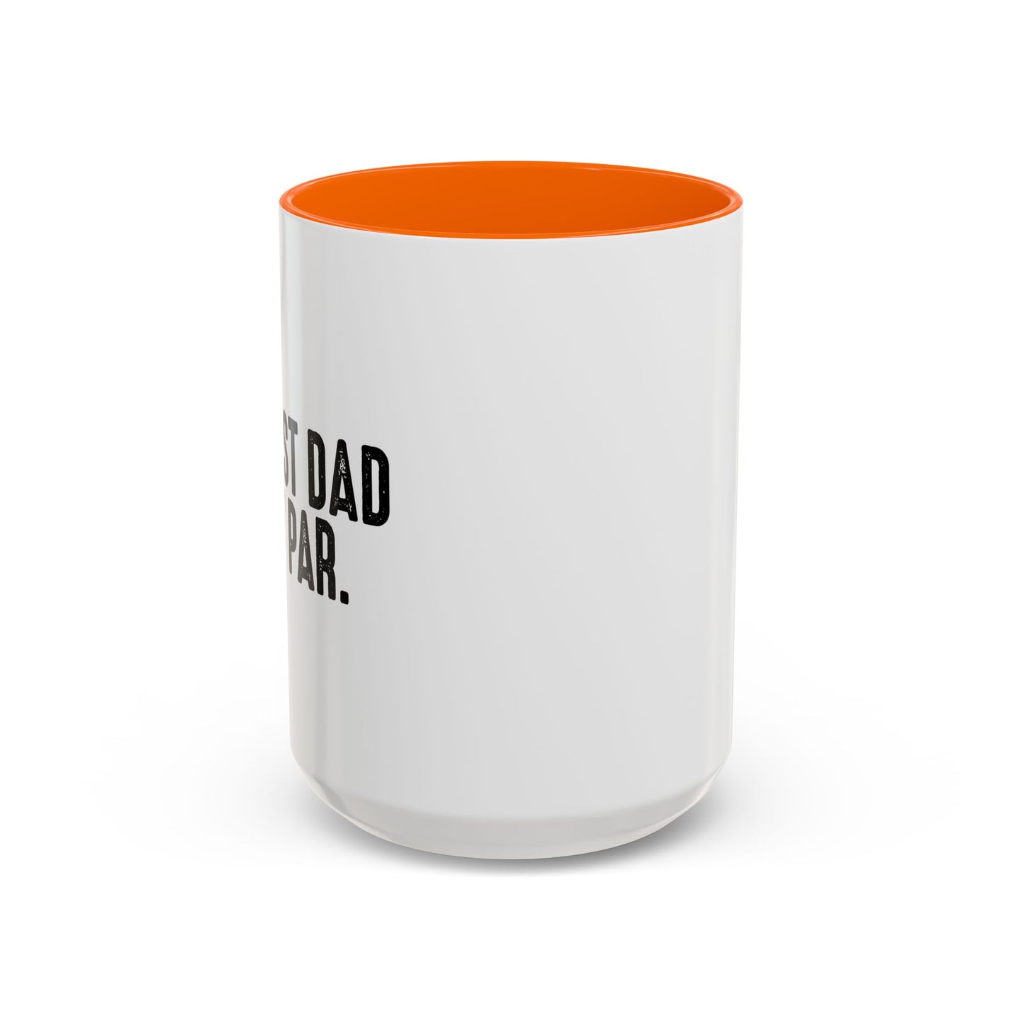 BEST DAD BY PAR Accent BiColor Funny Sarcastic Mug