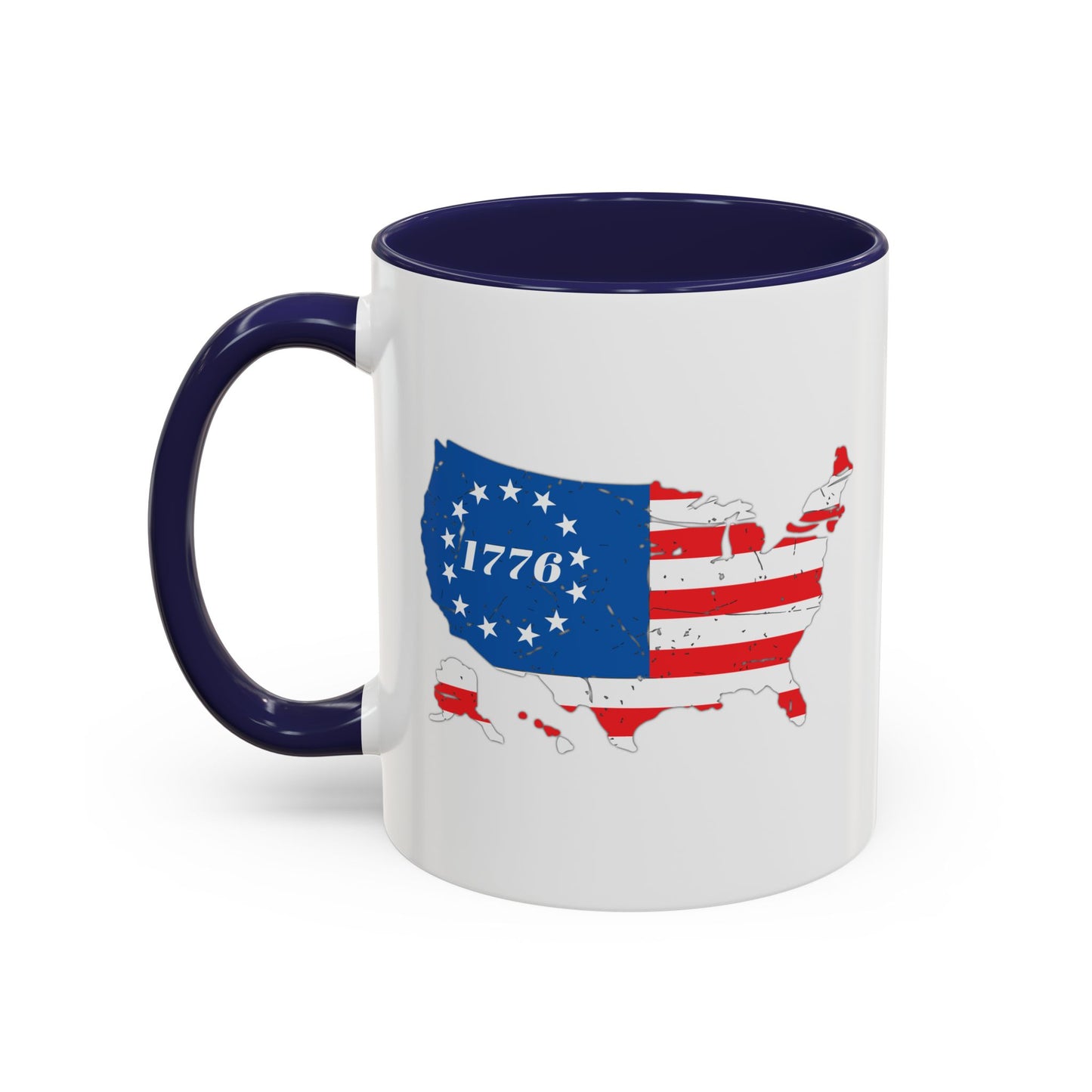 BETSY FLAG USA MAP Accent BiColor Funny Sarcastic Mug